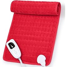 Heating Pad,Electric Heating Pad,Heating Pad for Back Red, 24"x12"