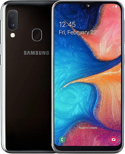 Samsung Galaxy A20E 32GB 5.8 inches 13MP Dual-SIM SIM-Free Smartphone in Black (Renewed)