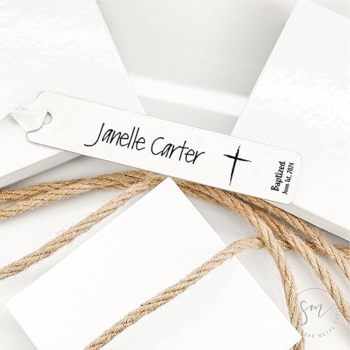 Miniatura 9 de Personalized Baptism Bookmark Gift Idea For Friend Sister Bookmark Baptized Date Christian Present Gift Idea Birthday Gift Idea for Her Name