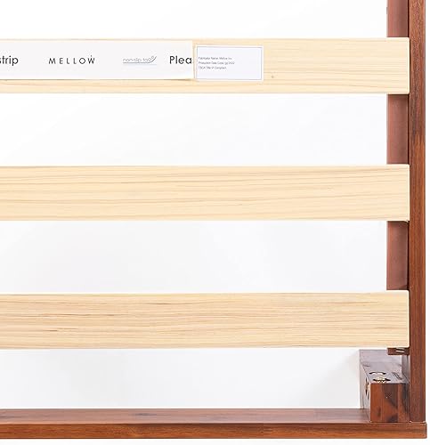 Miniatura 6 de Mellow Naturalista Classic - Cama de plataforma de madera maciza de 16 pulgadas con listones de madera cereza tamaño King
