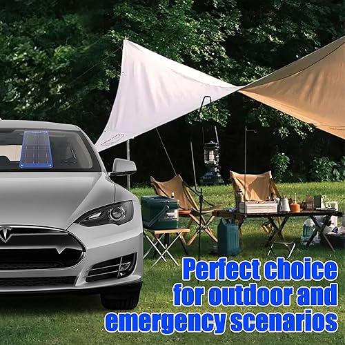 Miniatura 8 de OYMSAE Mantenedor de cargador solar de goteo de 15 W 12 V, kit de cargador de batería de panel solar portátil impermeable con enchufe para