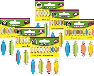 Teacher Created Resources Surfboards Mini Accents, 36 Per Pack, 6 Packs