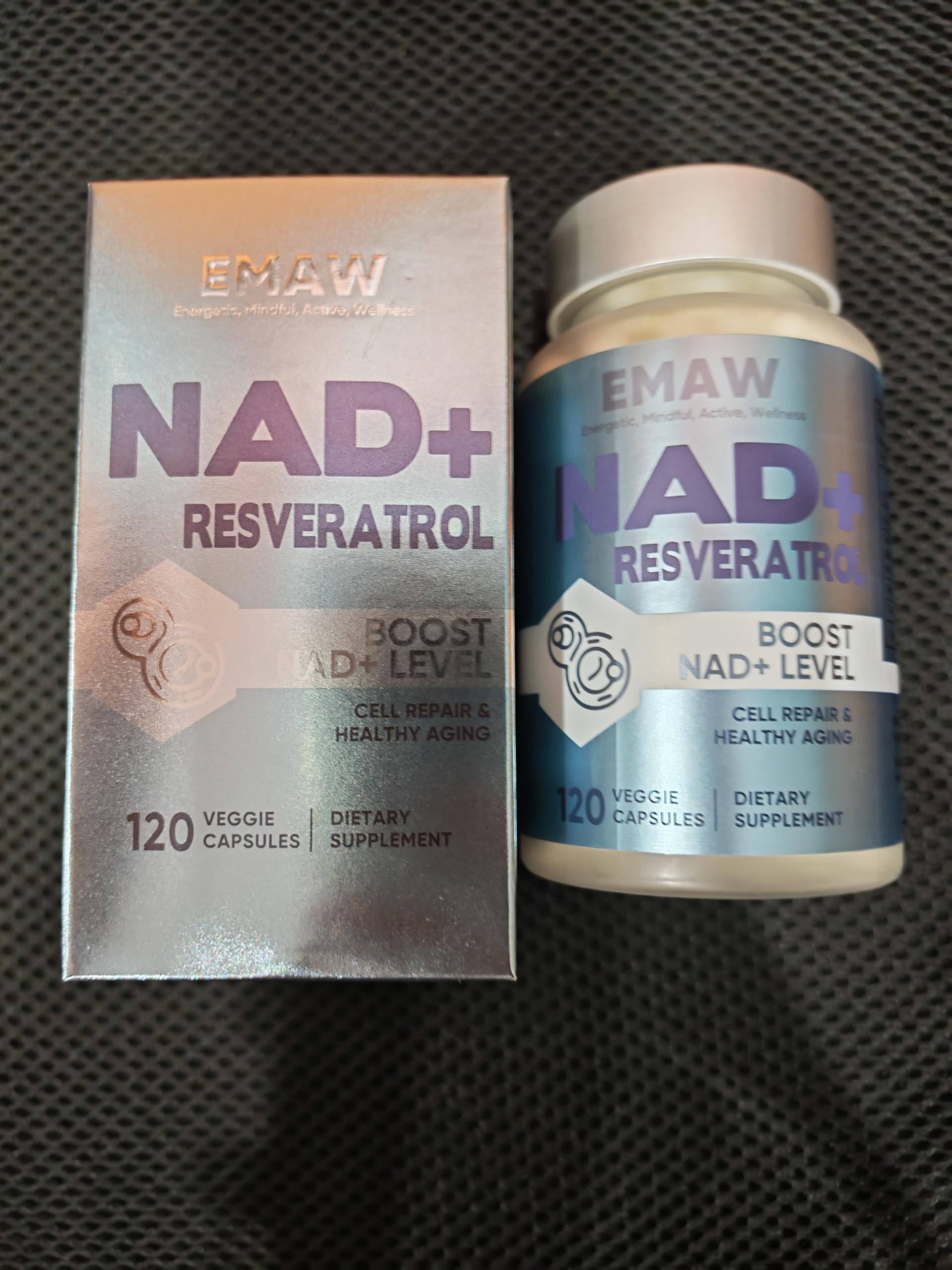 NAD+ 1500 mg & Resveratrolo, 120 Capsule Vegetariane