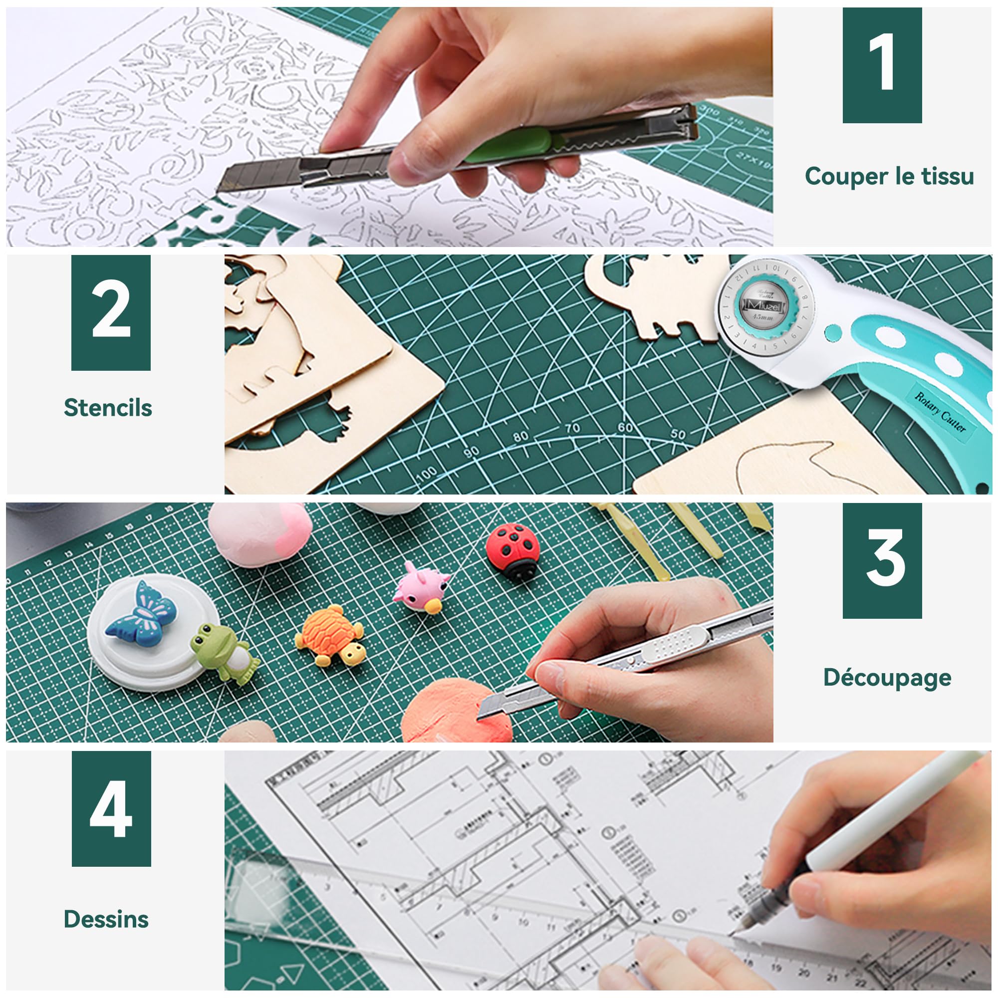 Tapis De Découpe Couture : Autocicatrisant, Double Face