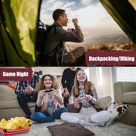 VibrantCamp Collapsible Bowls for Camping Set with Plates & Cups - 13 or 4-Piece Lightweight BPA-Free Mess Kit w/Portable Bag for Backpacking, Hiking, RV