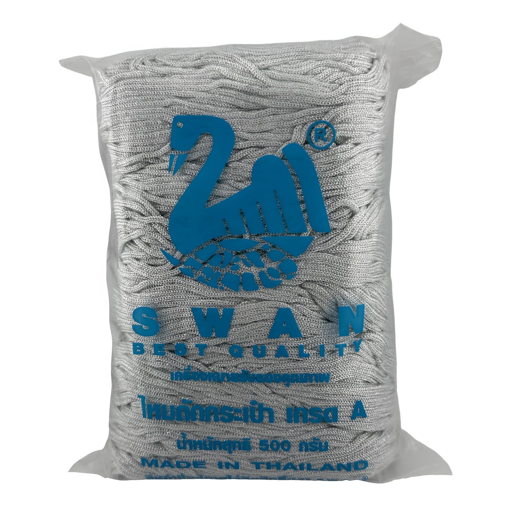 Amazon.co.jp: ☆銀ラメ☆ SWAN マクラメ 編み 糸 紐 コード