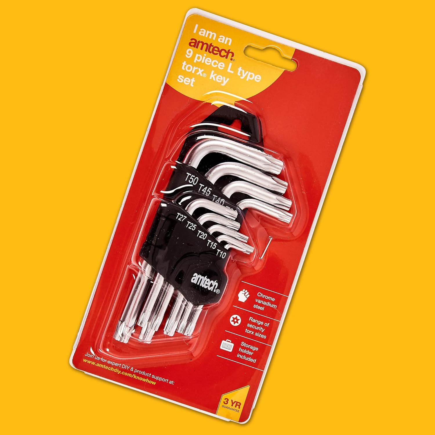Amtech I9130 9 Piece L-Type Torx Key Set
