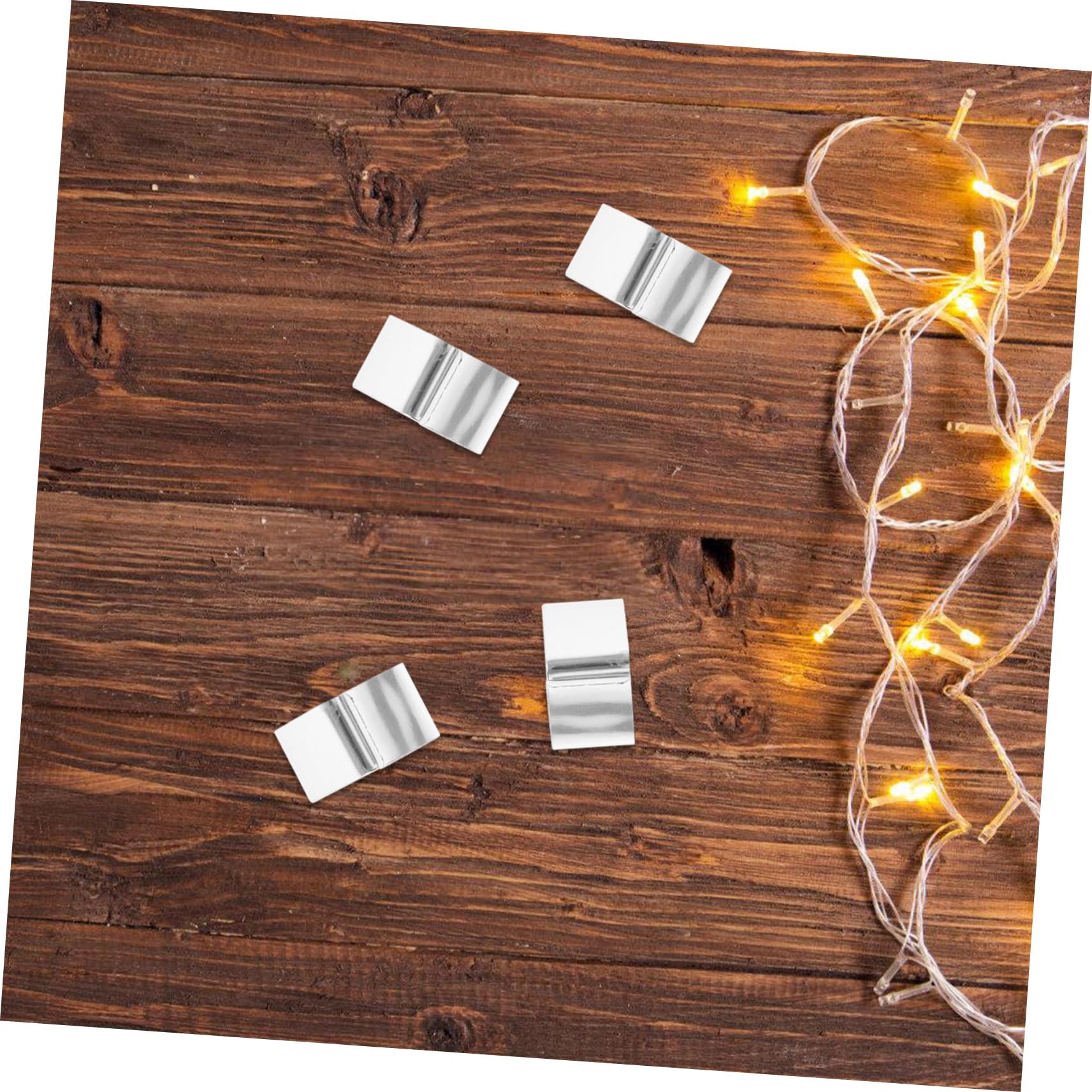 HOMSFOU 250piezas Ganchos De Metal Para Luces Navideñas Clips Resistentes Para Decoraciones De Fiesta y Jardín Para Colgar Luces Exteriores y Adornos De Navidad