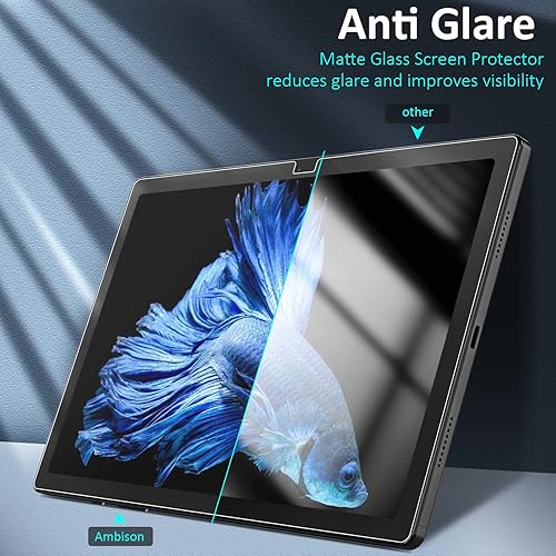 Miniatura 9 de Ambison Paquete de 2 protectores de pantalla de vidrio mate compatibles con Samsung Galaxy Tab A9+S9S9 fe (11 pulgadas lanzado en 2023),