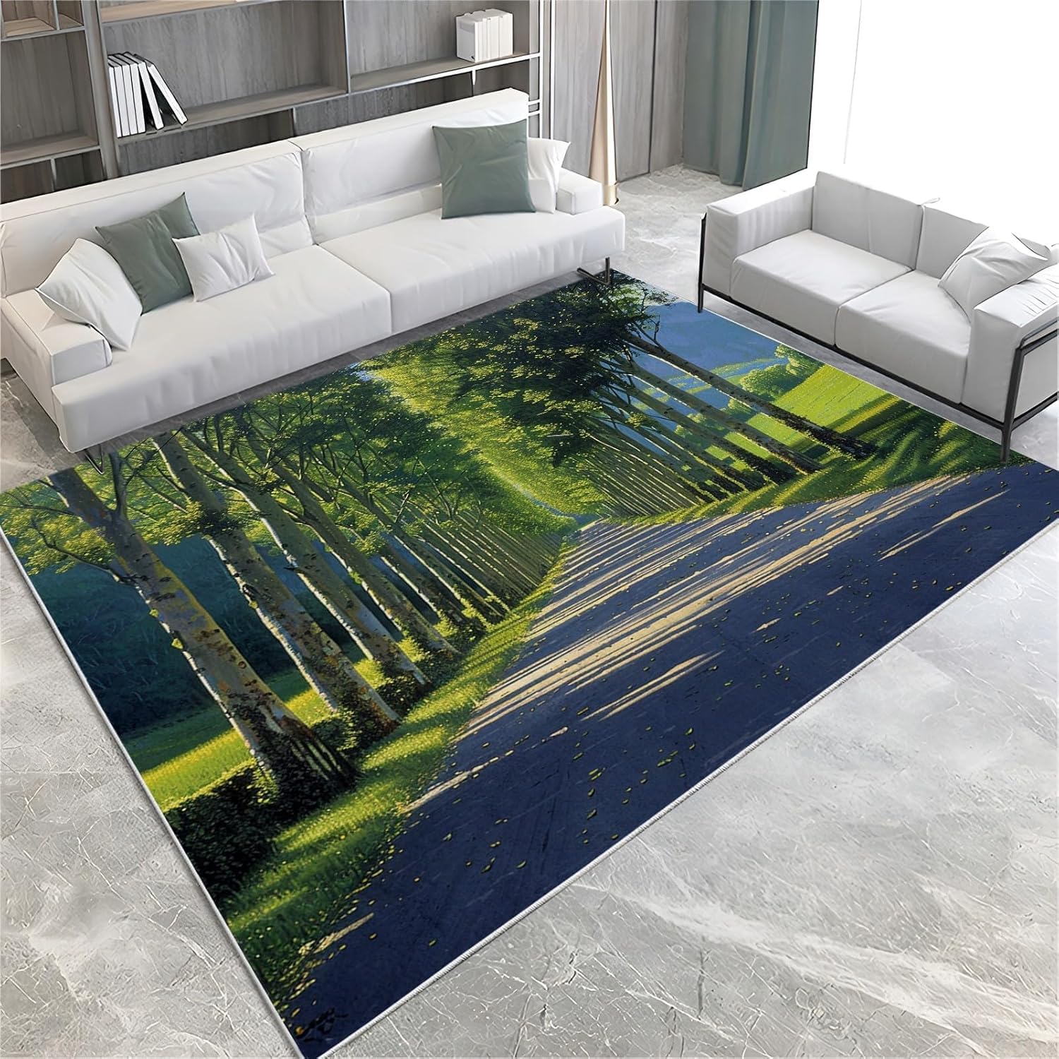 Tapis doux chambre antidérapant et rectangulaire 60 x 120 cm