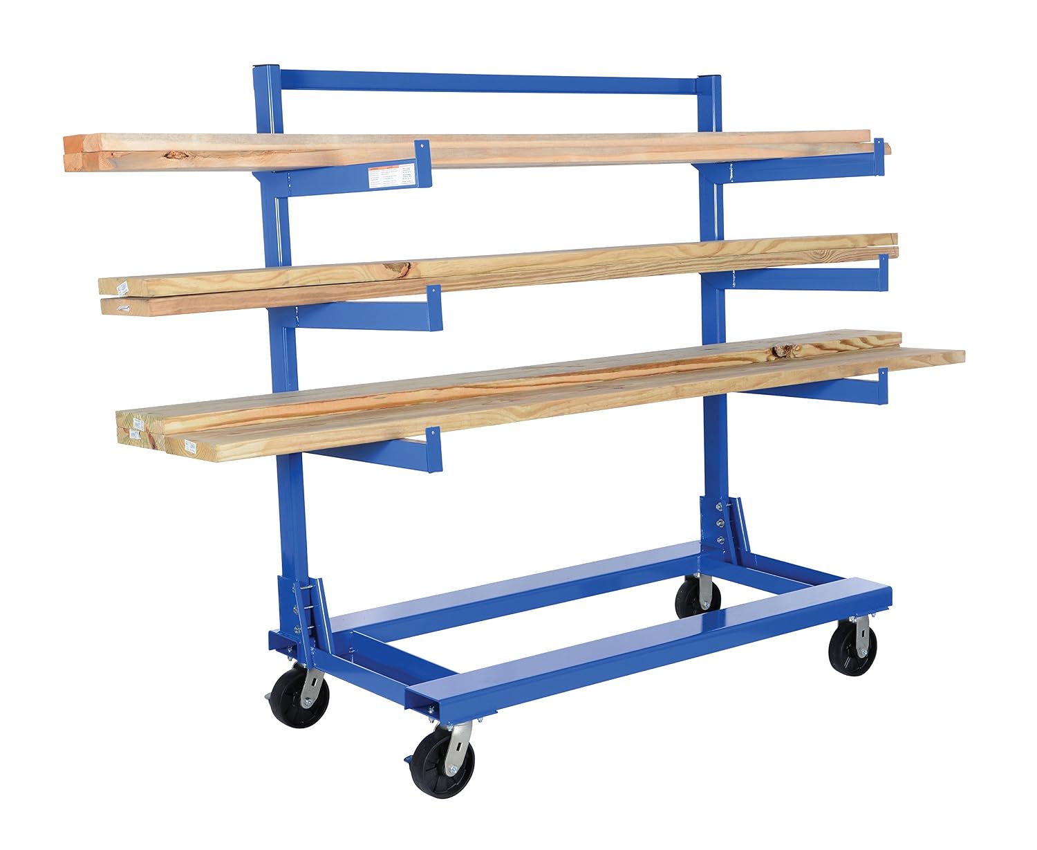 Vestil CANT-3060 Steel Portable Cantilever Cart 30 In. x 60 In. 2000 Lb. Capacity Blue
