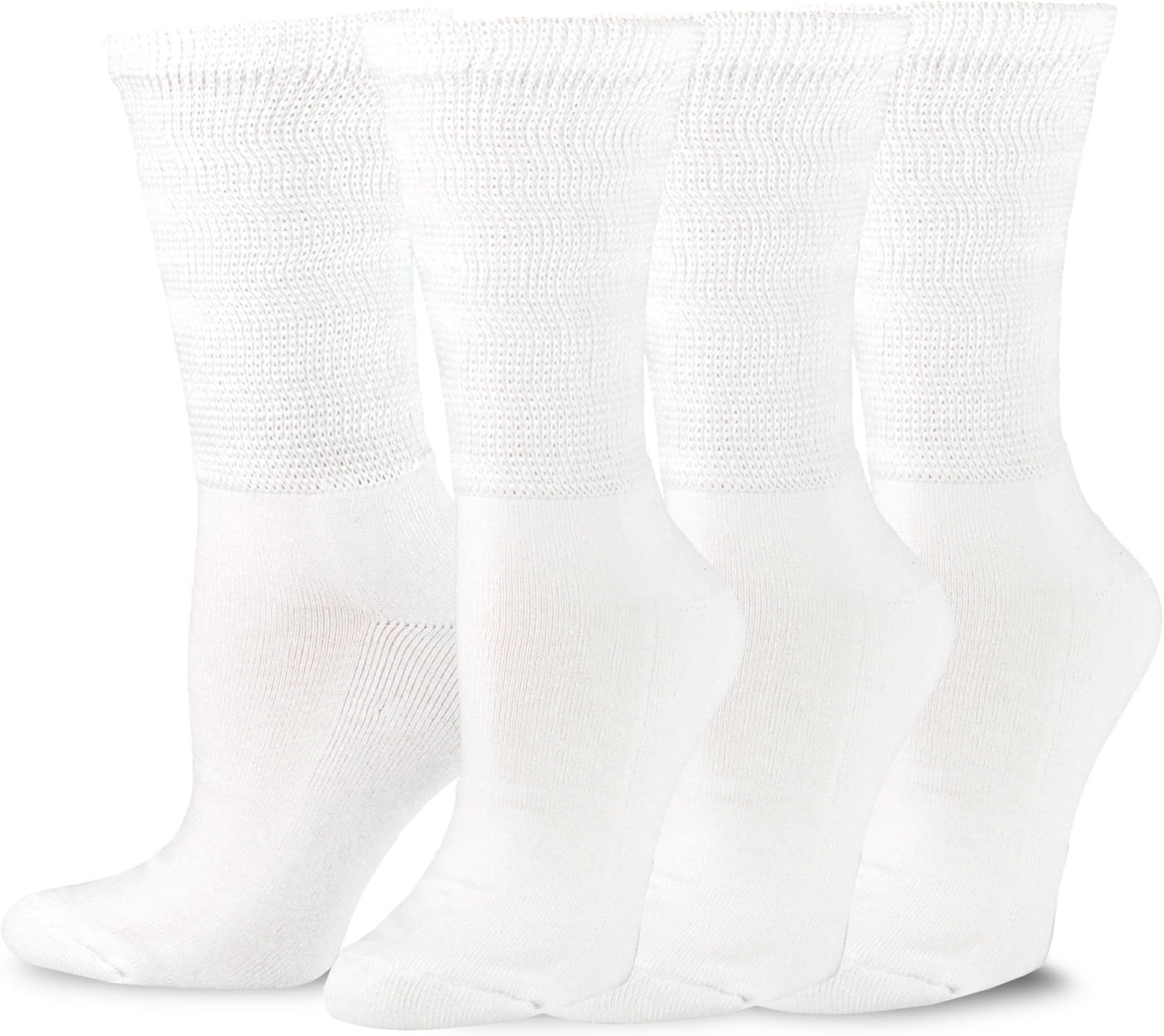 Relaxed Binding Lose Top Viscose Bamboo Diabetic Socks for Adult Women Men Multipairs Solid and Colorful