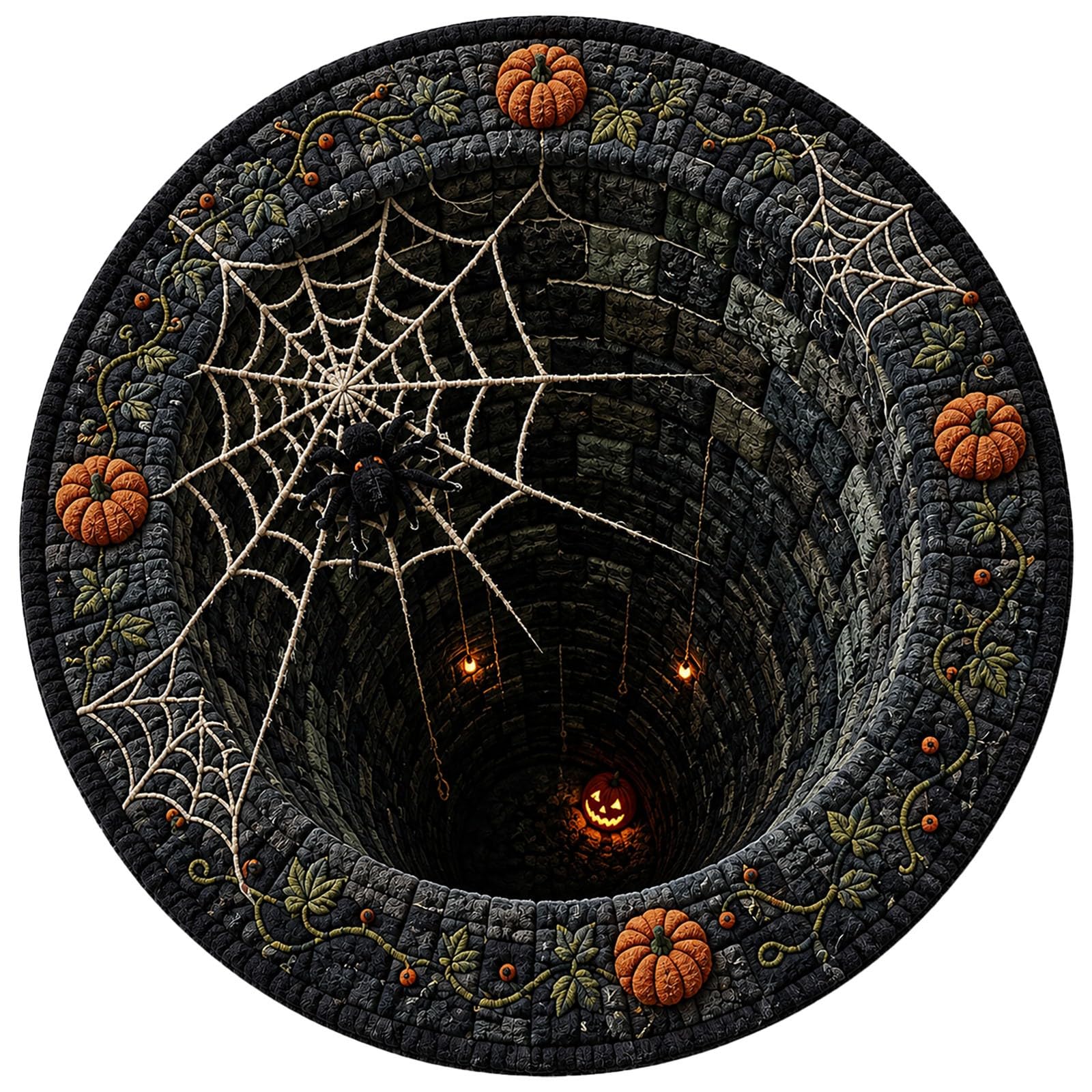 Halloween Decorations Halloween Door Mat 3D Optical Illusion Rug Spooky Front Door Decor Rectangle Round Pattern Carpet Non Slip Indoor Area Rug for Living Room Bedroom Outdoor Party Decor