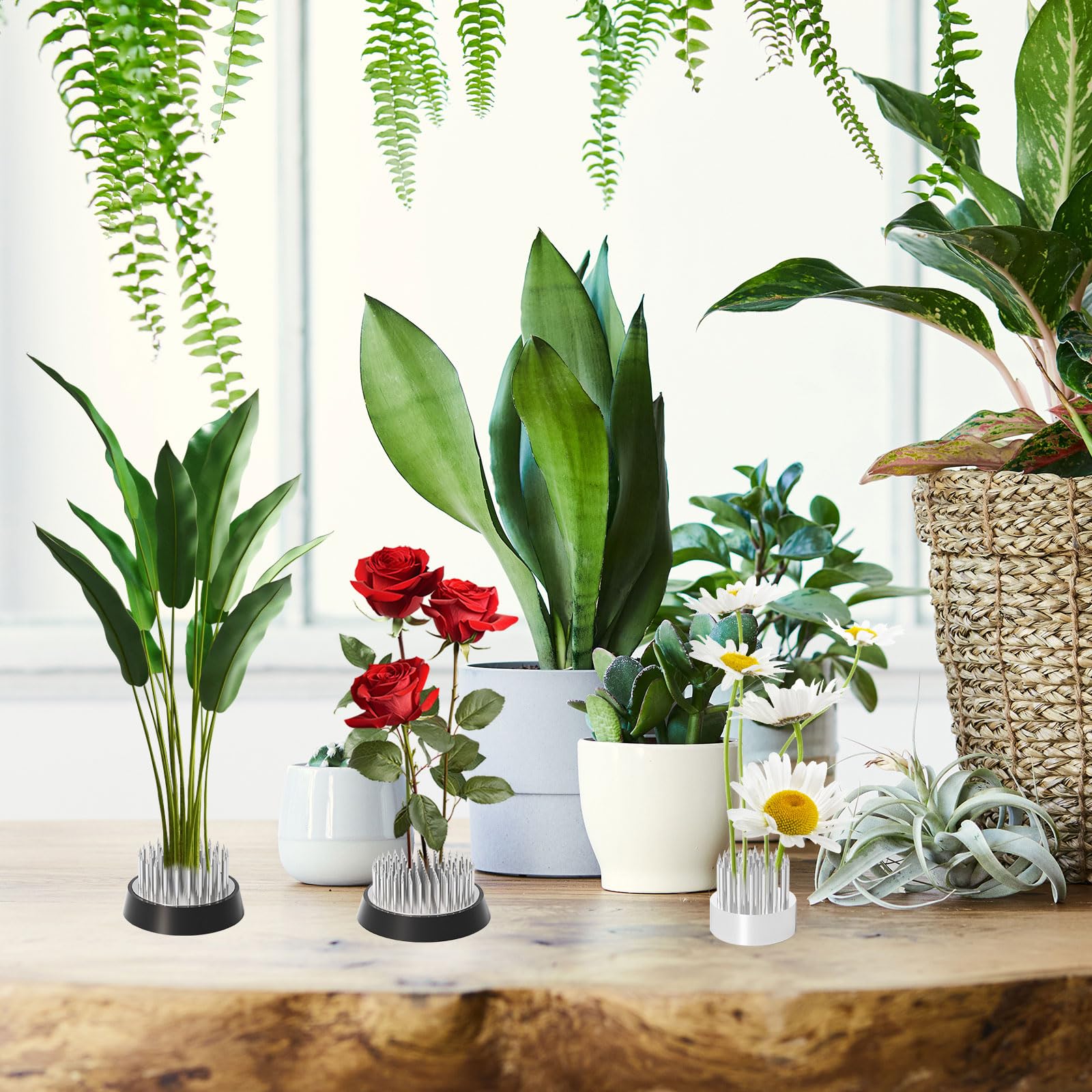 Supporti Per Fiori In Acciaio Inossidabile - Set 4 Pezzi Per Composizioni Floreali E Ikebana - Foto 11