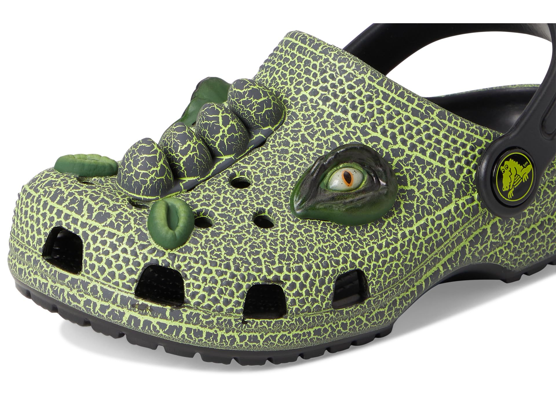 Crocs Classic Iam Scary Dino Clog T, Zoccoli Unisex - Bambini e Ragazzi, Nero, 23/24 EU