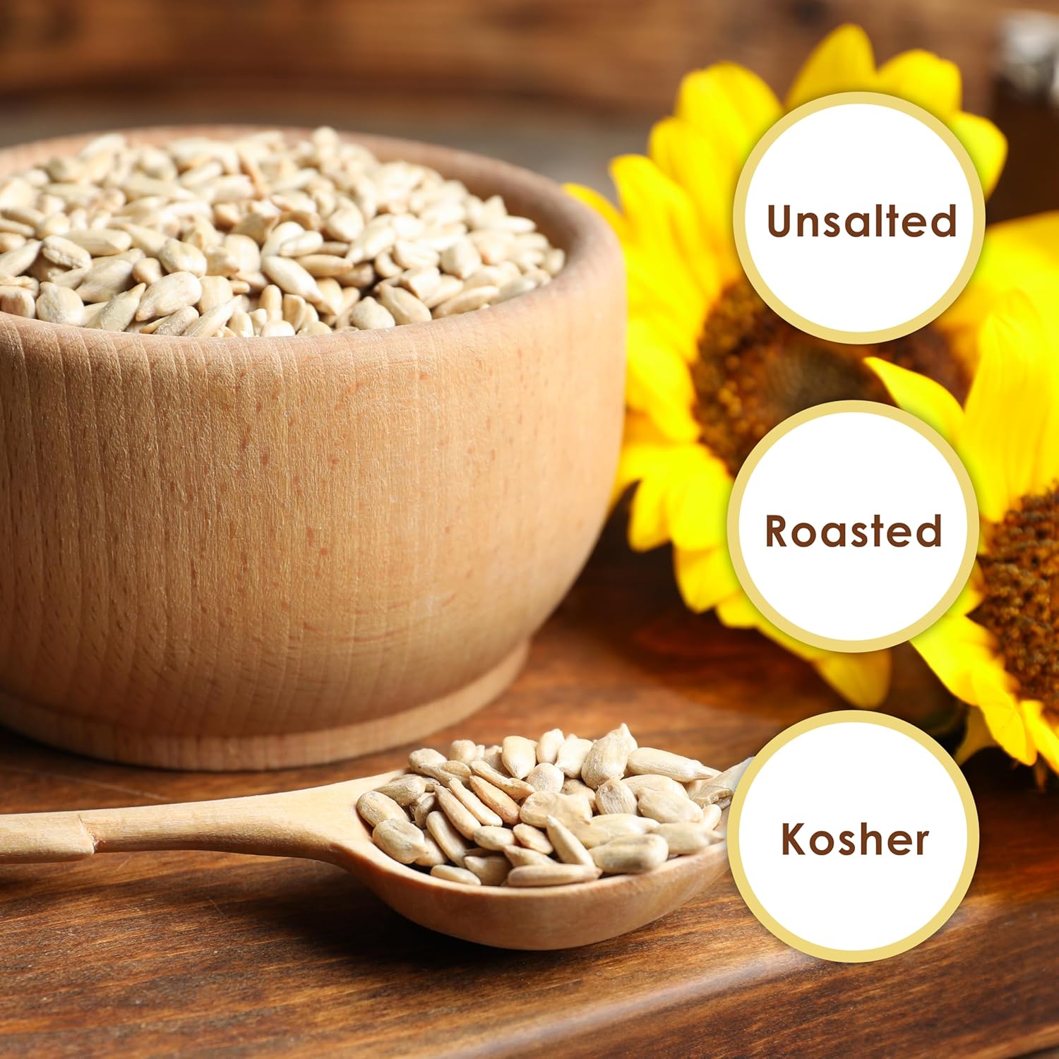 Jaybee's Raw Sunflower Seed Kernels – 5 lb Bulk Bag | Shelled Sunflower Seeds Unsalted | High-Protein Healthy Snack | Great for Baking, Cooking & Salads | Resealable Bag