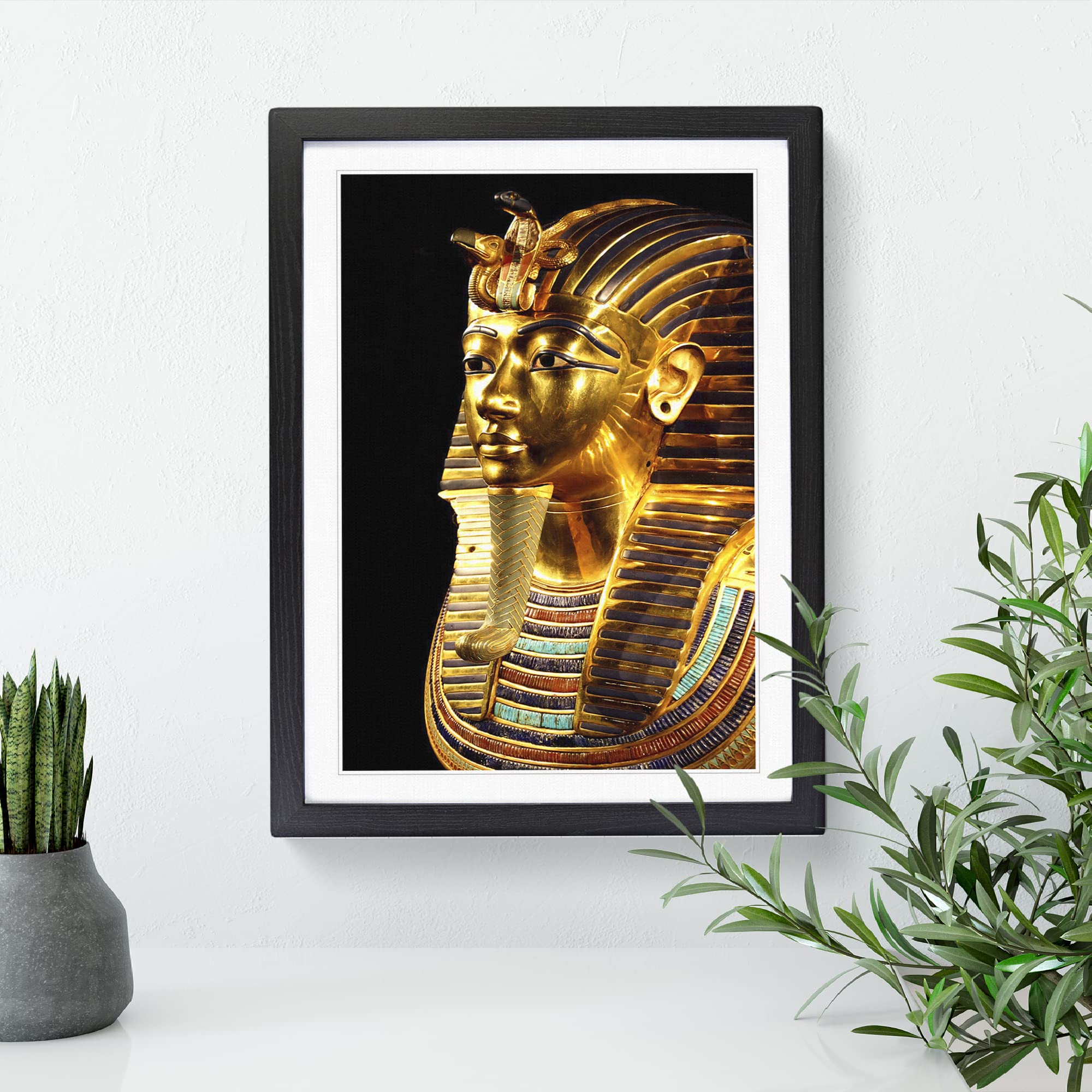Tutankhamun Egypt Egyptian Mummy Modern Framed Wall Art Print - Image 3