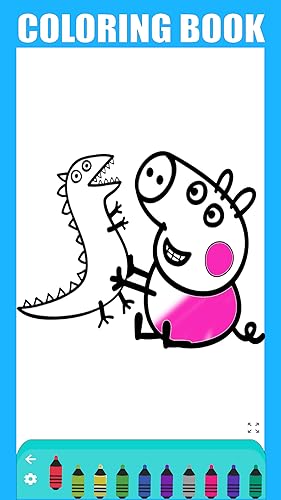 Cute Pig Coloring Book - For All Age