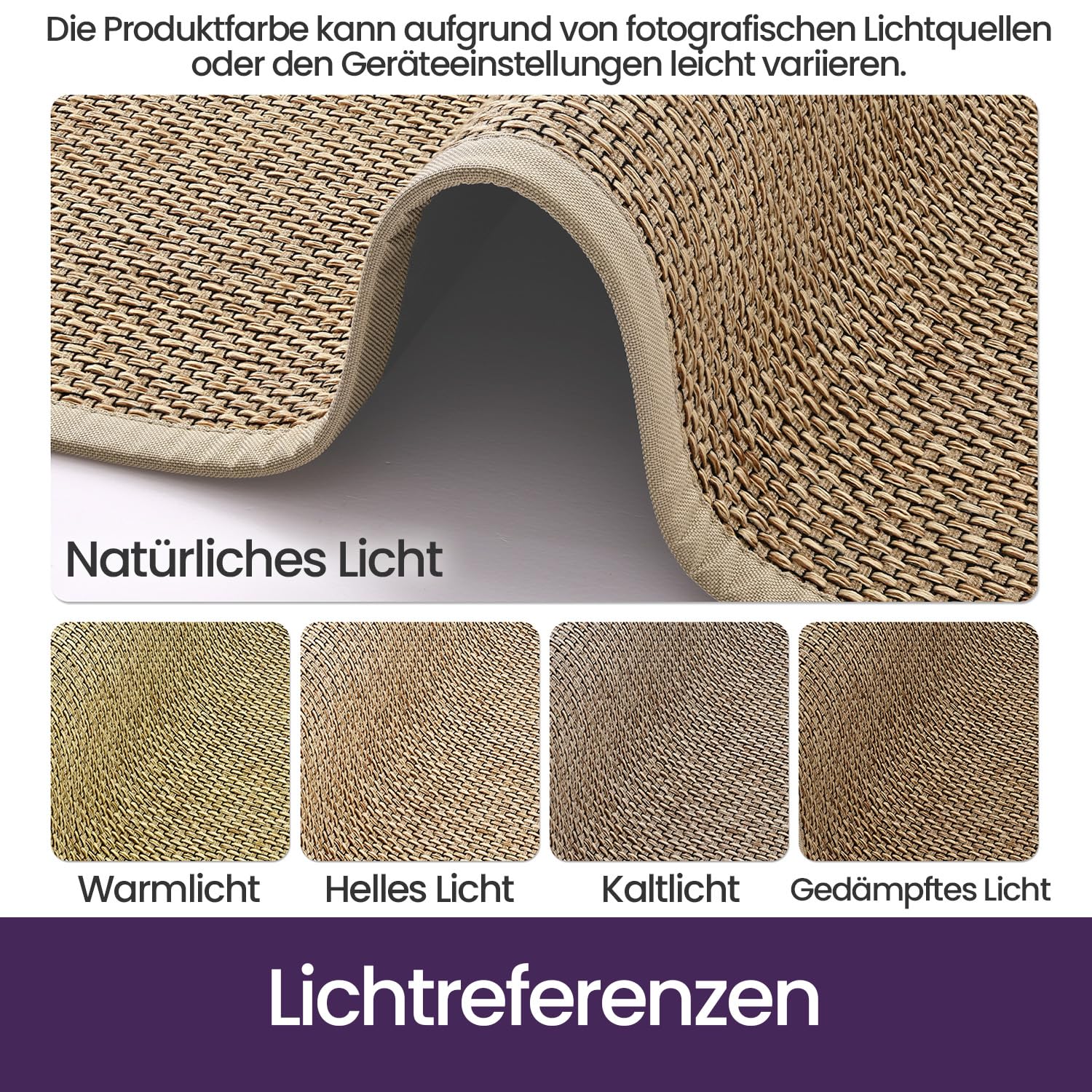 DEXI Fußmatte Innen 60 x 90 cm, rutschfest Schmutzfangmatte mit Gummirücken, absorbierend Fussmatte Innenbereich, Dünn Türmatte, waschbar Sauberlaufmatte für Haustür & Flur, Beige