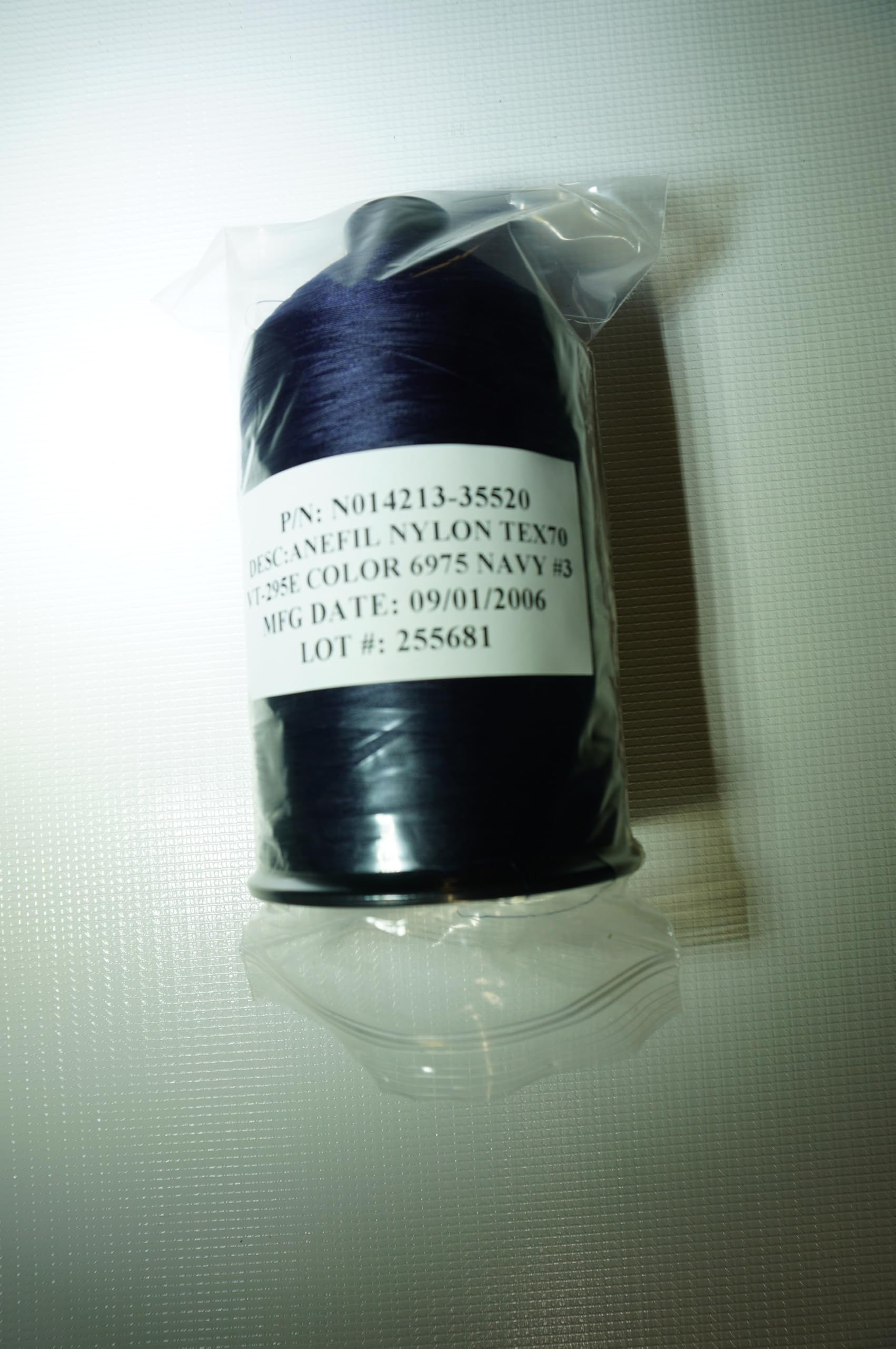 Thread Anefil Nylon, N014213-35520 Anefil Nylon TEX 70, 6975 Navy Color # 3 American & Efird. One Spool