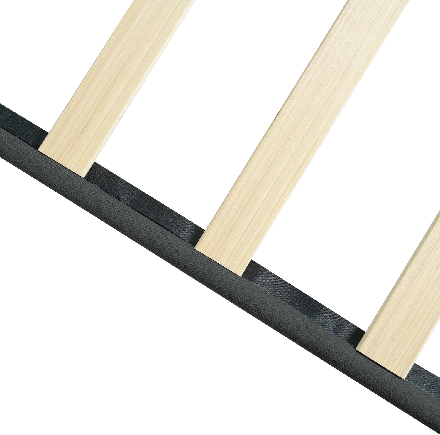 Twin Size Upholstered Platform Bed Frame with Button Tufted Linen Headboard, No Box Spring Needed, Wood Slat Support, Modern Design Twin Bed, 300 LBS Capacity, Dark Grey