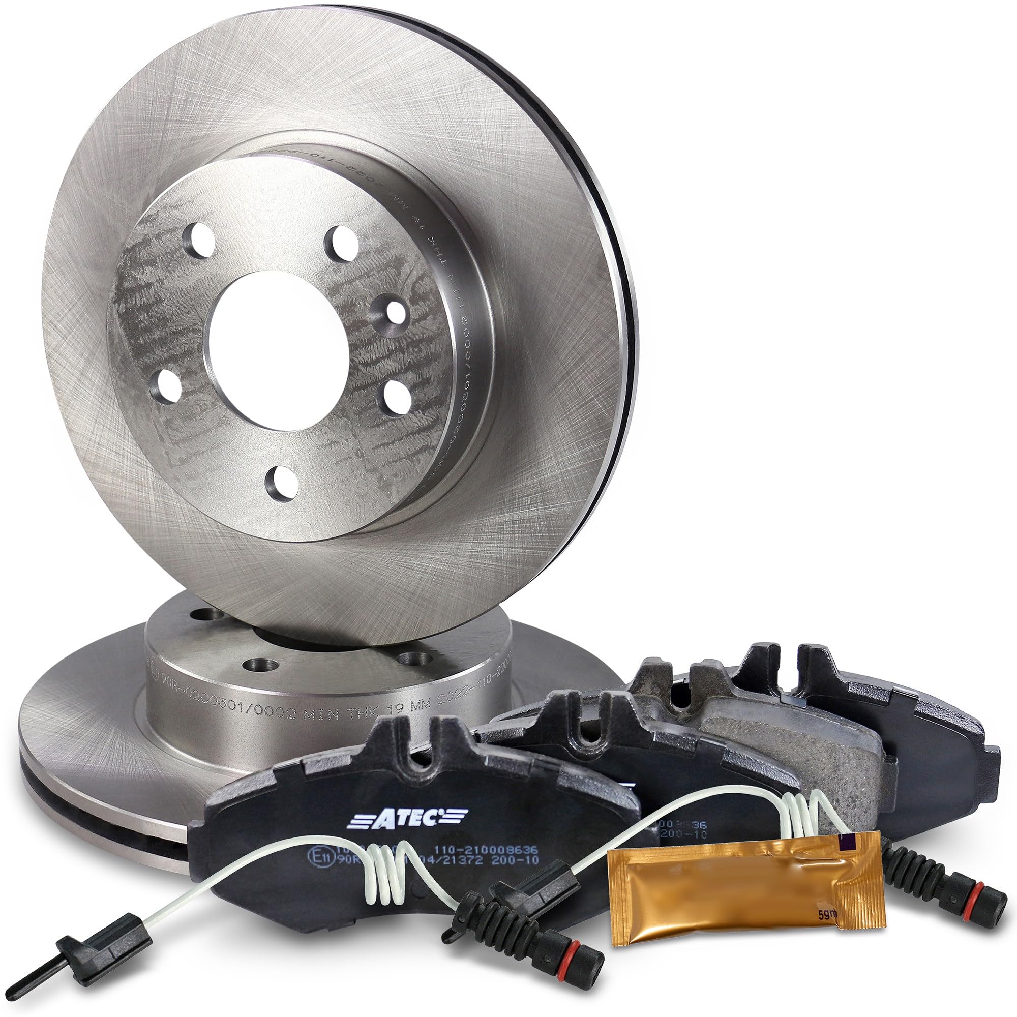 BESTPRICE Juego de frenos eje delantero incl. discos de freno ventilados Ø 276 mm+pastillas de freno delanteras+contacto de desgaste MERCEDES V-CLASS (638/2),VITO Bus (W638),VITO Delivery Van (W638)