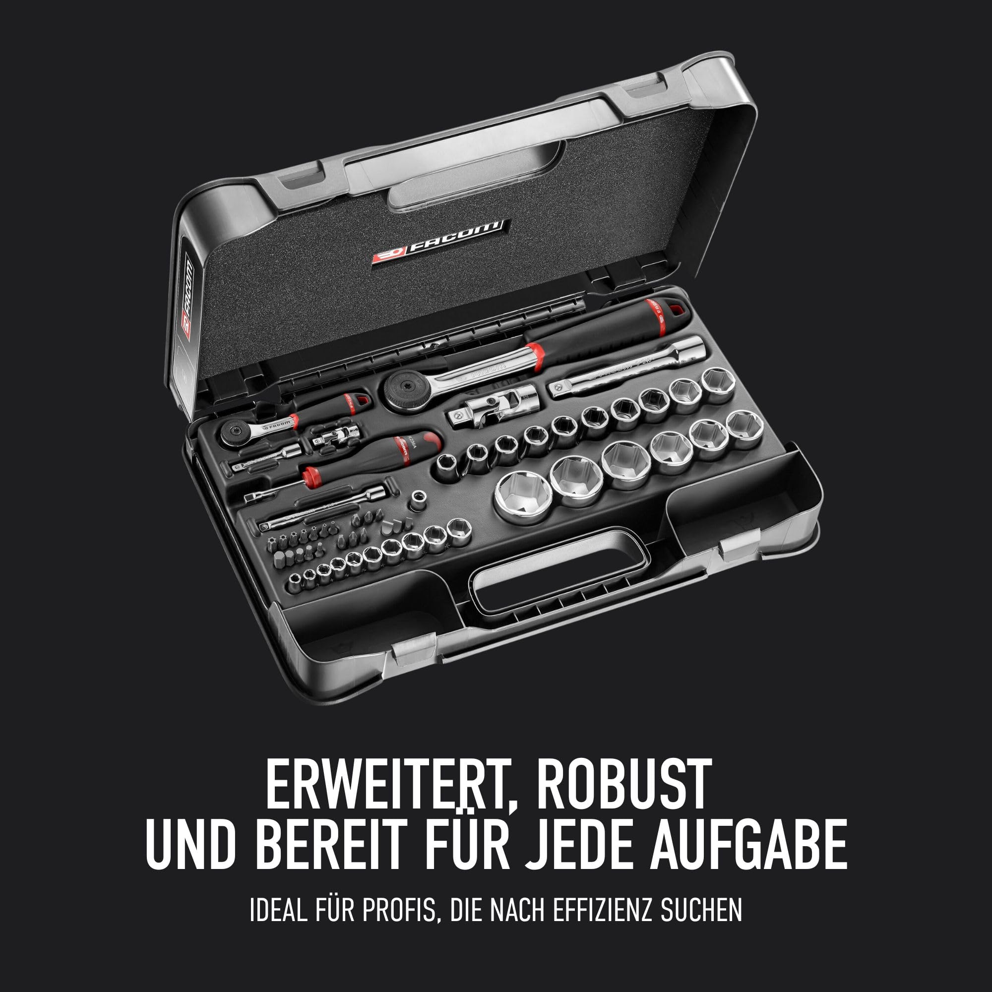 FACOM 1/4 cala i 1/2 cala 6-kątny zestaw kluczy nasadowych