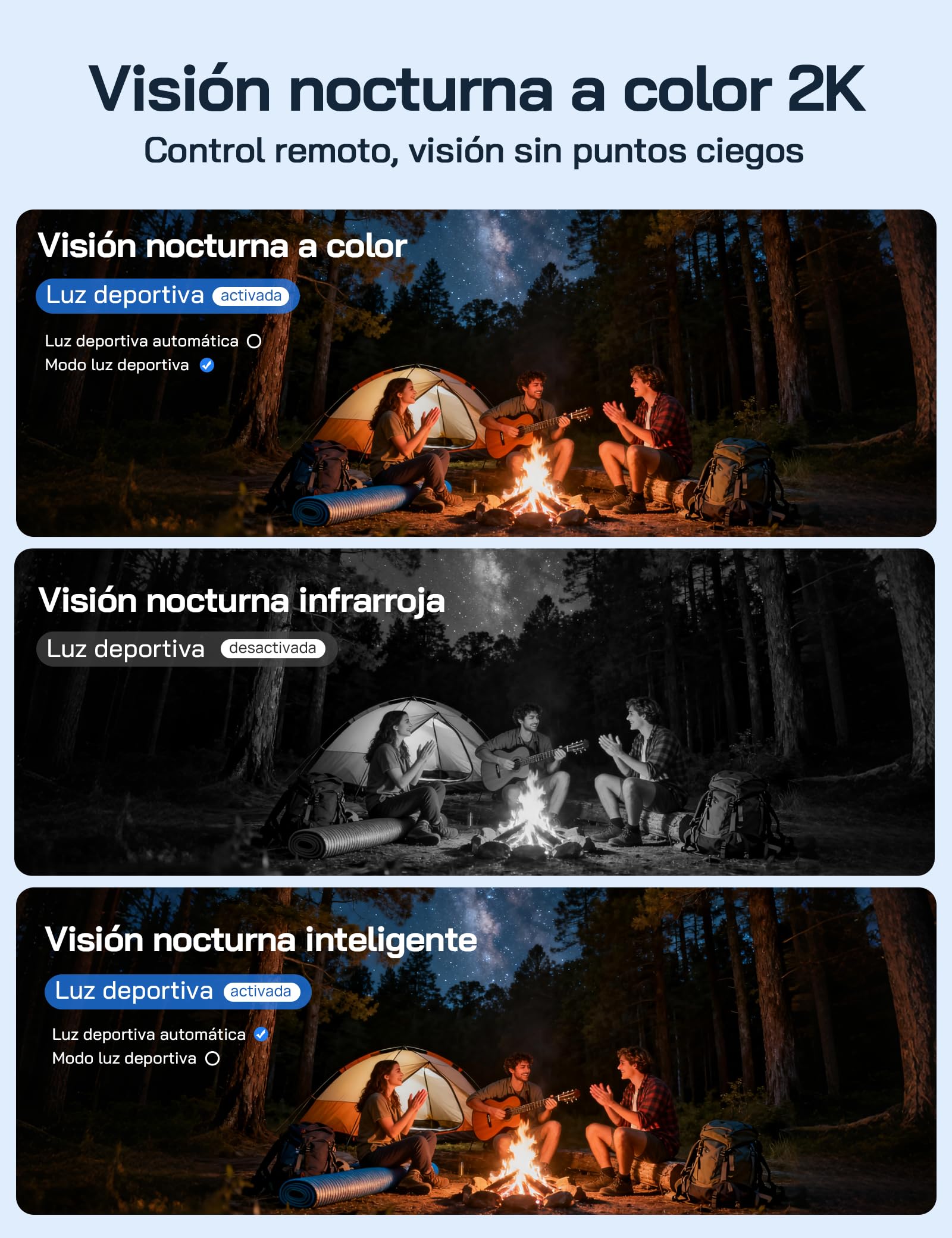 WOLFANG Cámara Vigilancia Exterior Solar 4G con Tarjeta SIM, Cámara De Vigilancia Exterior, 2K HD, Visión Nocturna con Foco, Audio Bidireccional, Movimiento PIR, Grabación Local, Tarjeta microSD 32 GB