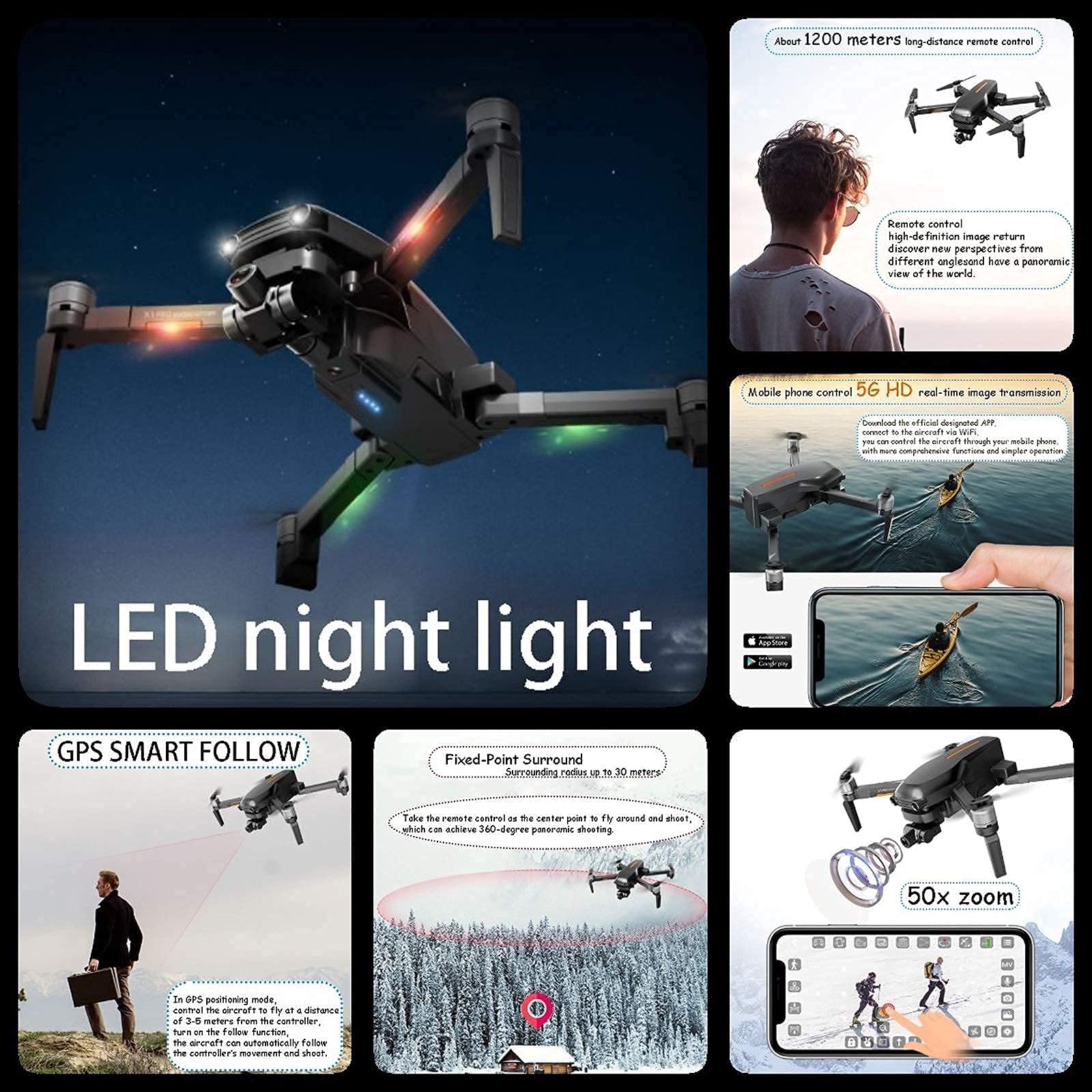 طائرة درون رباعية المراوح للاطفال 8-12 سنة مع كاميرا 4K للرؤية.