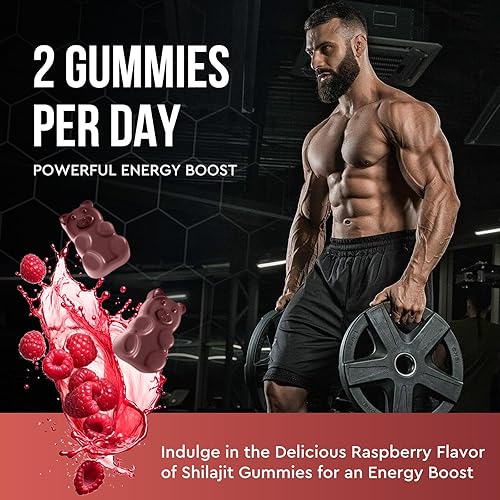 Miniatura 5 de Shilajit Gummies - Suplemento Shilajit orgánico del Himalaya Complejo 14 en 1 con aceite de semilla negra y mezcla de hierbas ayurvédicas, ácido