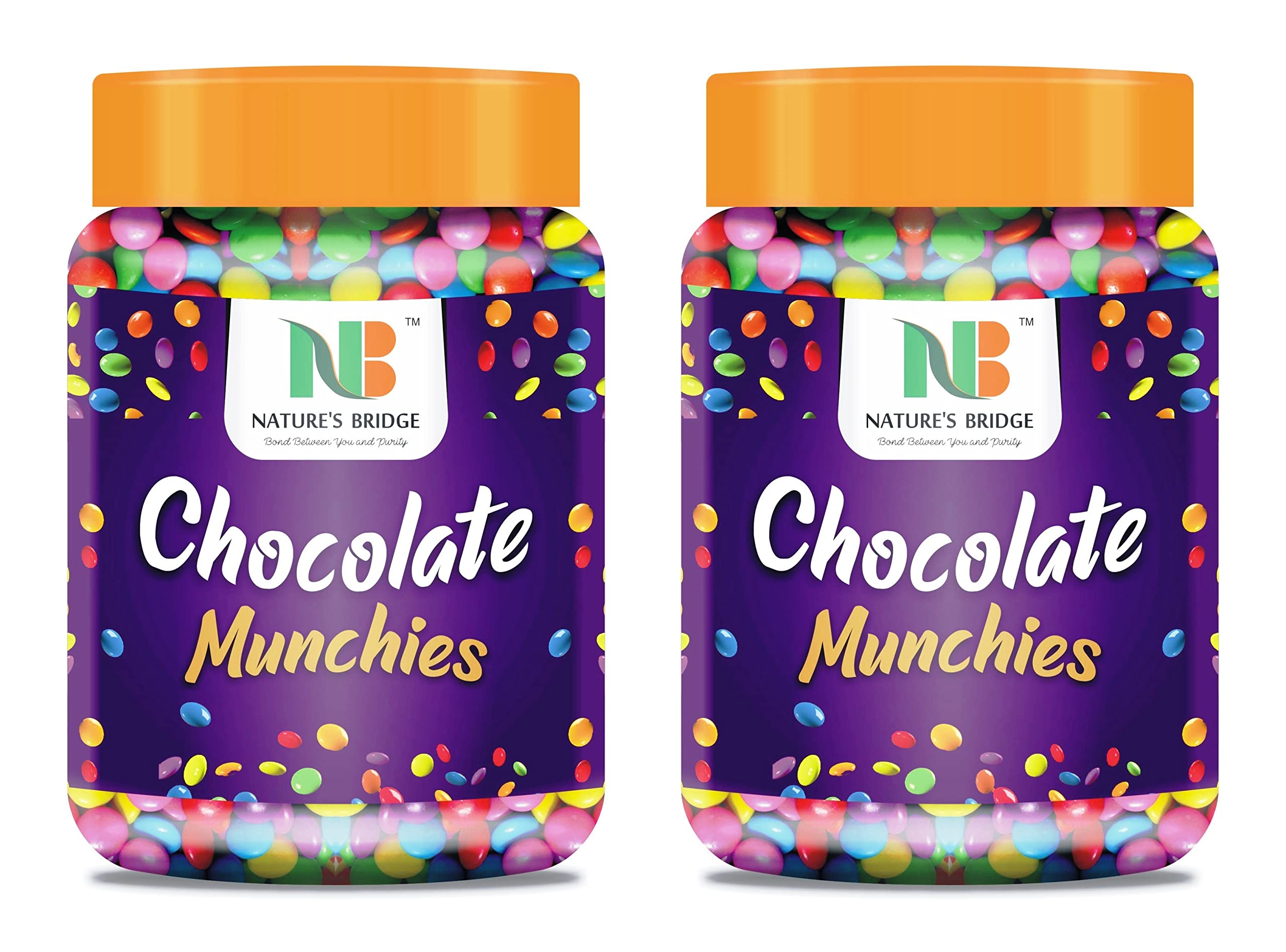 Natures Bridge Gems Munchies Chocolate (Bold Colors) 450 Gm Each (Pack of 2) | Gems Buttons | Chocolate for Cake Decoration (B09S9X9CXP) Amazon Price History, Amazon Price Tracker
