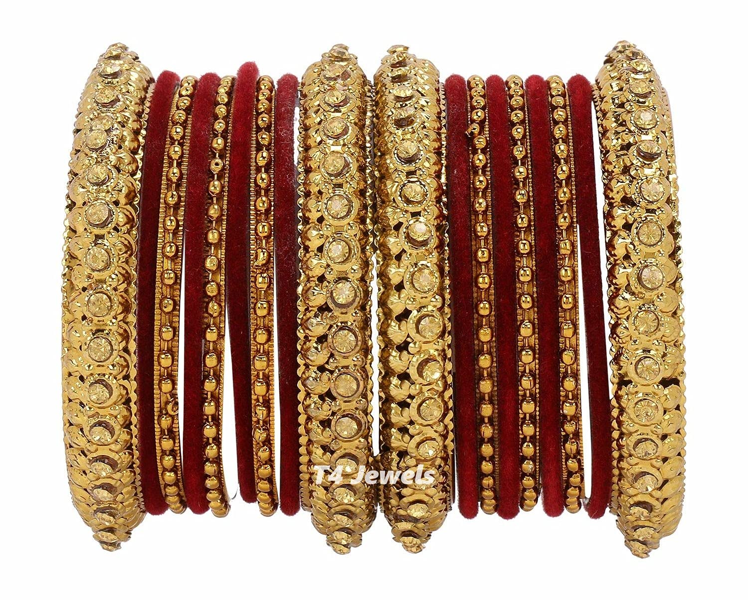 See full amazon price history chart for T4 Jewels Traditional Branded Bangles Set Zircon Stones Studded For Women & Girls Maroon_2.10 T4 Jewels Traditional Branded Bangles Set Zircon Stones Studded For Women & Girls Maroon_2.10 (B093GPYXQF) Amazon Price History, Amazon Price Tracker