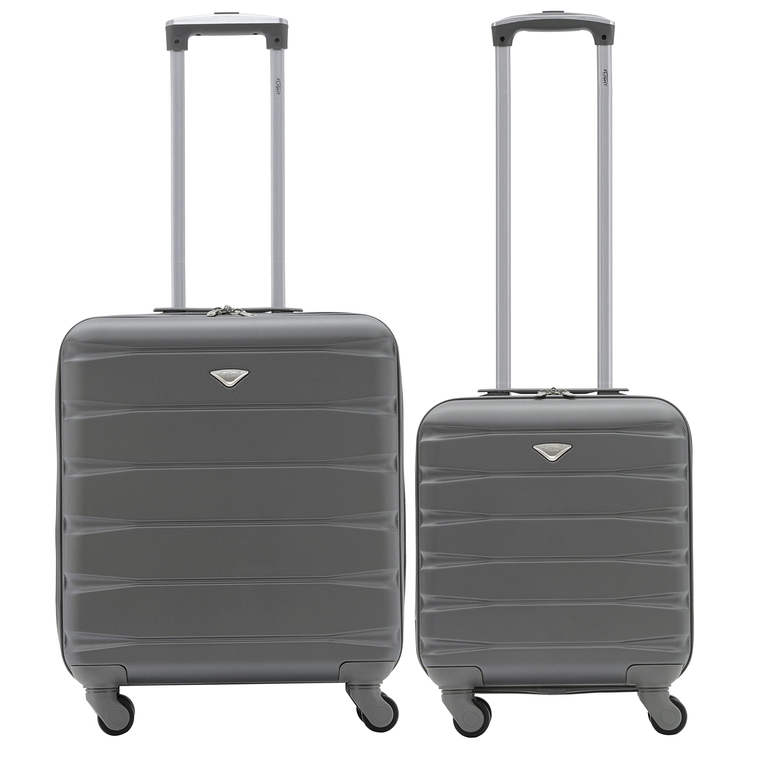 Flight Knight Suitcase Set of 2 Lightweight 4 Wheel ABS Hard Case Cabin Carry On Hand Luggage Approved for Over 100 Airlines Including easyJet, British Airways, Ryanair & Many More 55x35x20cm — view 118