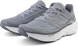 Fresh Foam X 1080 V13 Tênis de corrida masculino, Aço/Titânio/Branco, 7 Narrow