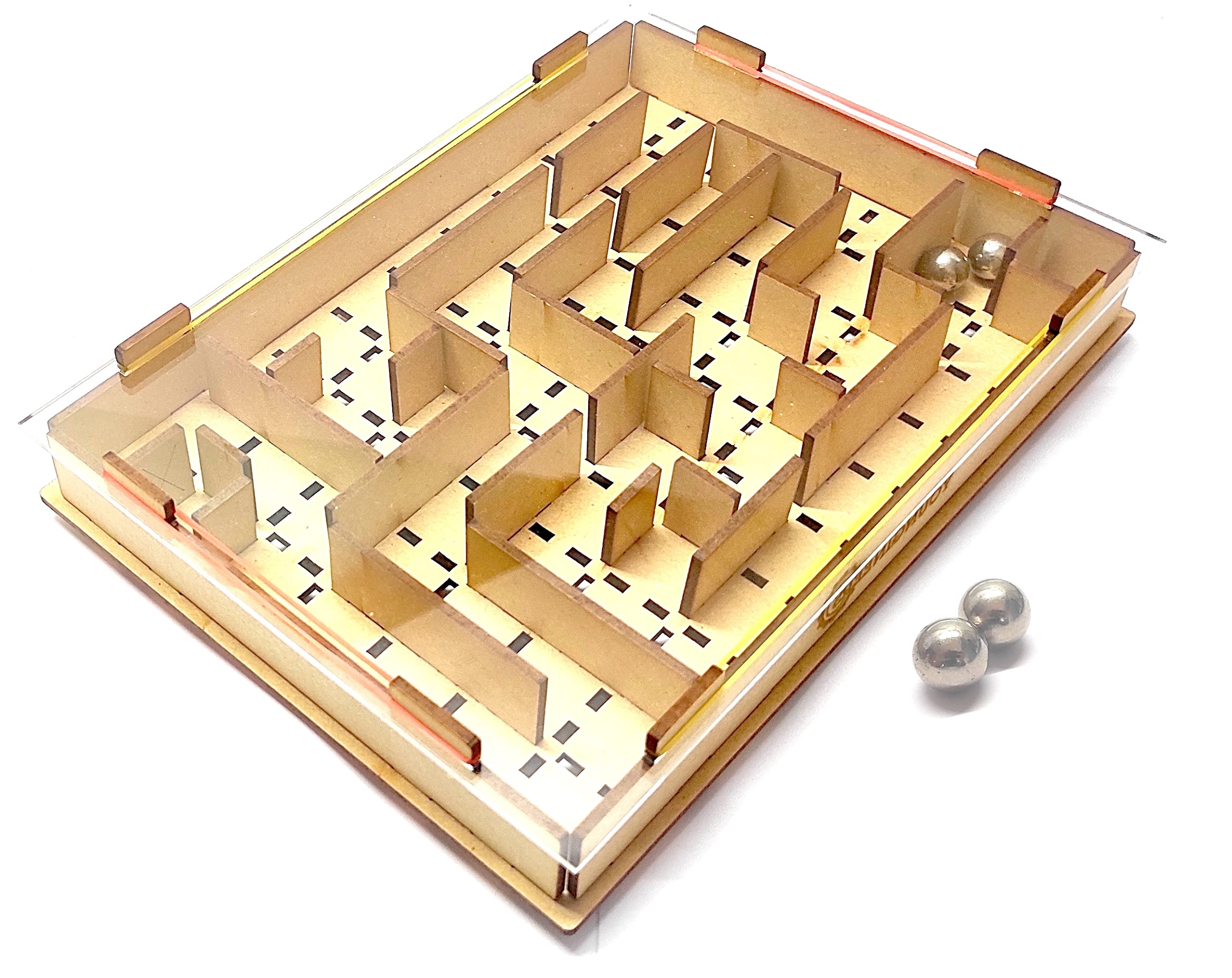 Dynamic Maze, Wooden DIY Toy for 5,6,7,8,9 Years, Fun Construction Activity Puzzle Kit