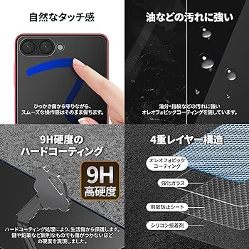 Amazon | araree Galaxy Z Flip7 のぞき見防止 強化ガラス