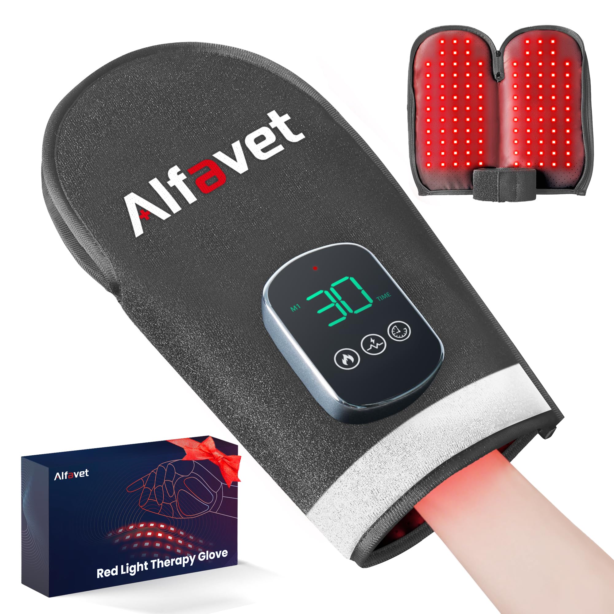 Amazon.com: Red Light Therapy Hand Wrap, Cordless Dual-Sided Near