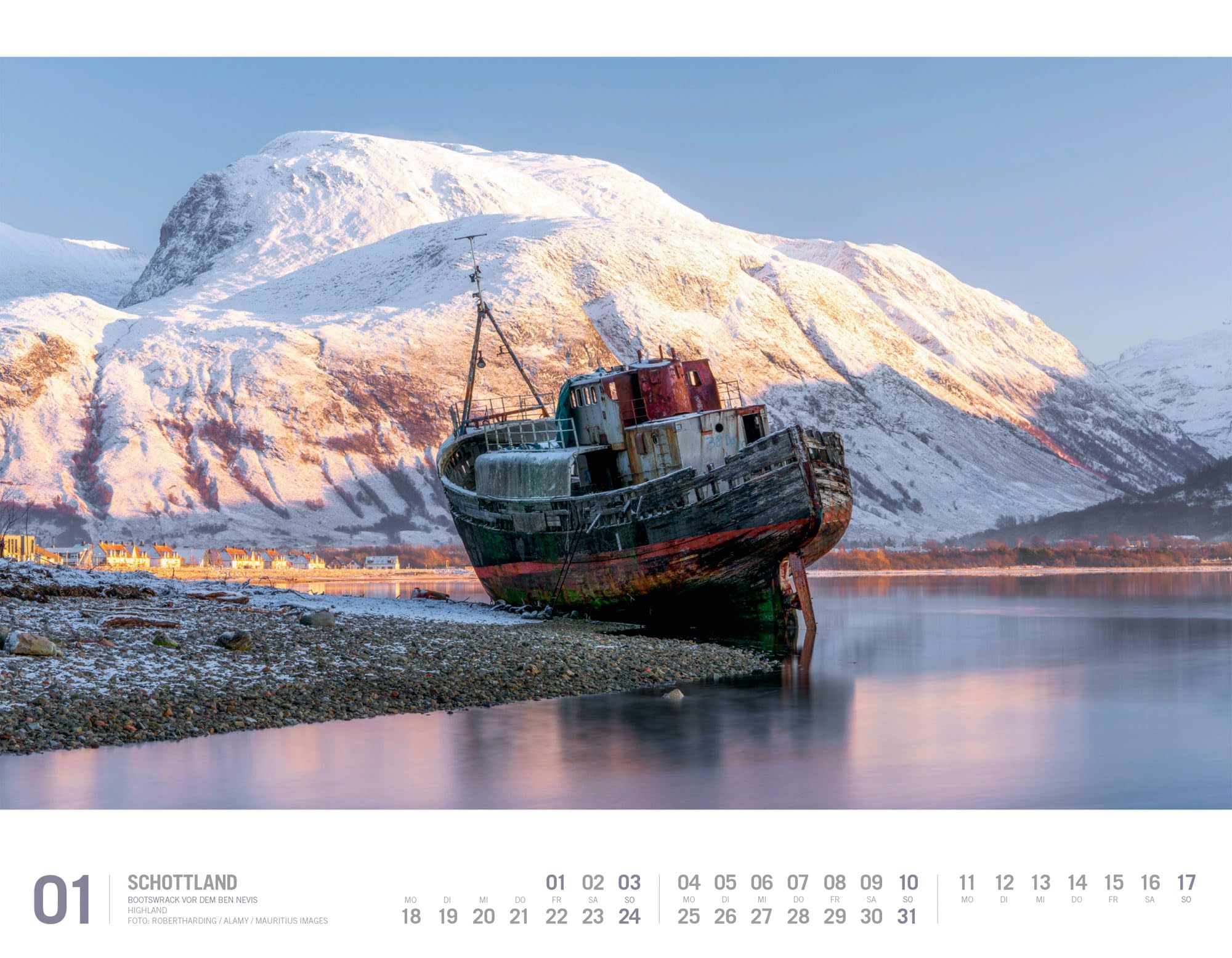 Schottland Kalender 2027 | Unterwegs zwischen Highlands und Hebriden: Imposanter Reise-Kalender im großen Querformat (54x42 cm) | Edinburgh