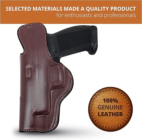 Miniatura 8 de Maxx Carry by PH - Funda de cuero para pistola oculta IWB de mano derecha, funda de cuero oculta para pistola Canik TP9 SFX, funda de transporte