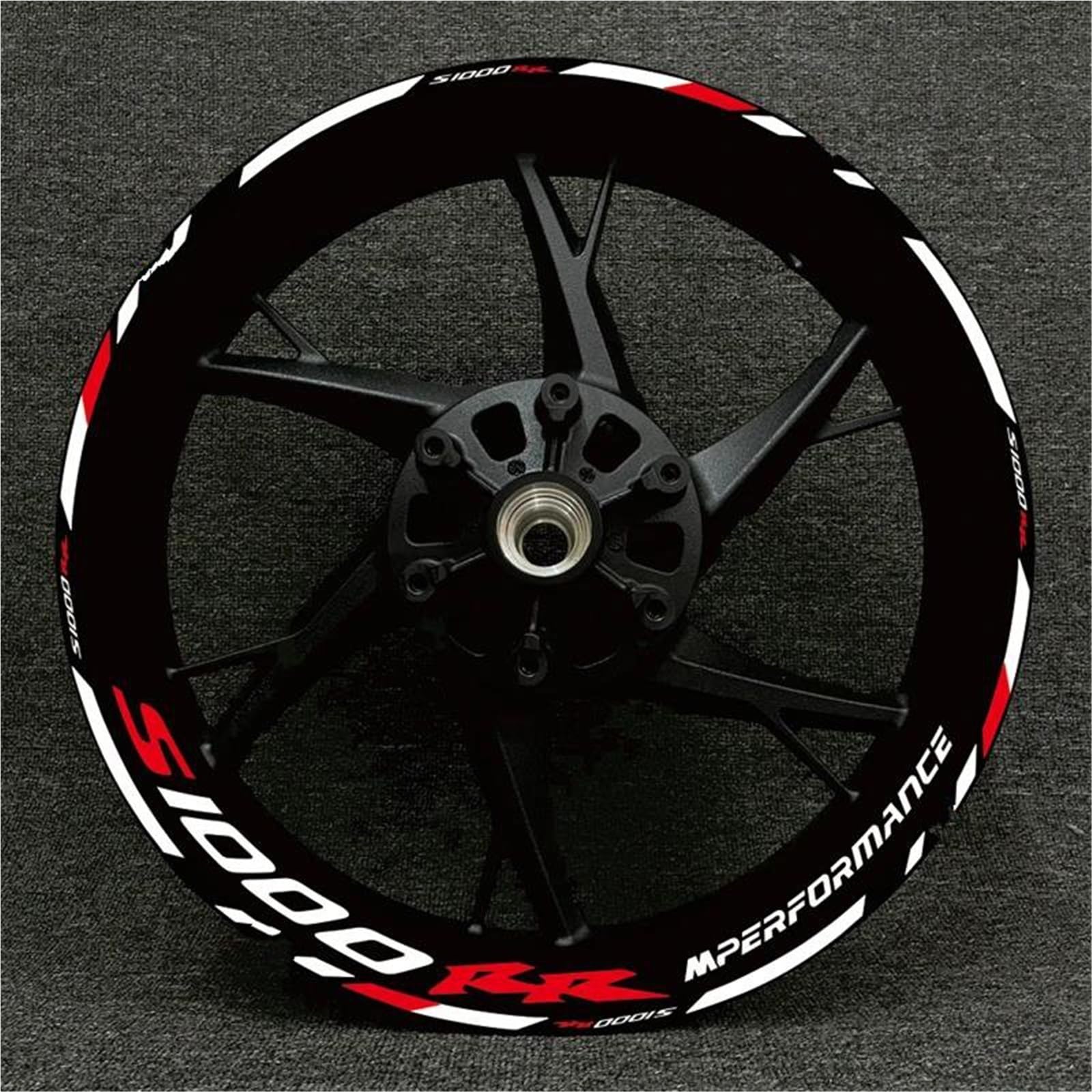 Motorcycle Racing Equipment Wheel Tire Rim Decoration Adhesive Reflective Decal Sticker for BMW S1000XR S1000R 1000RR Decorative(Color18)