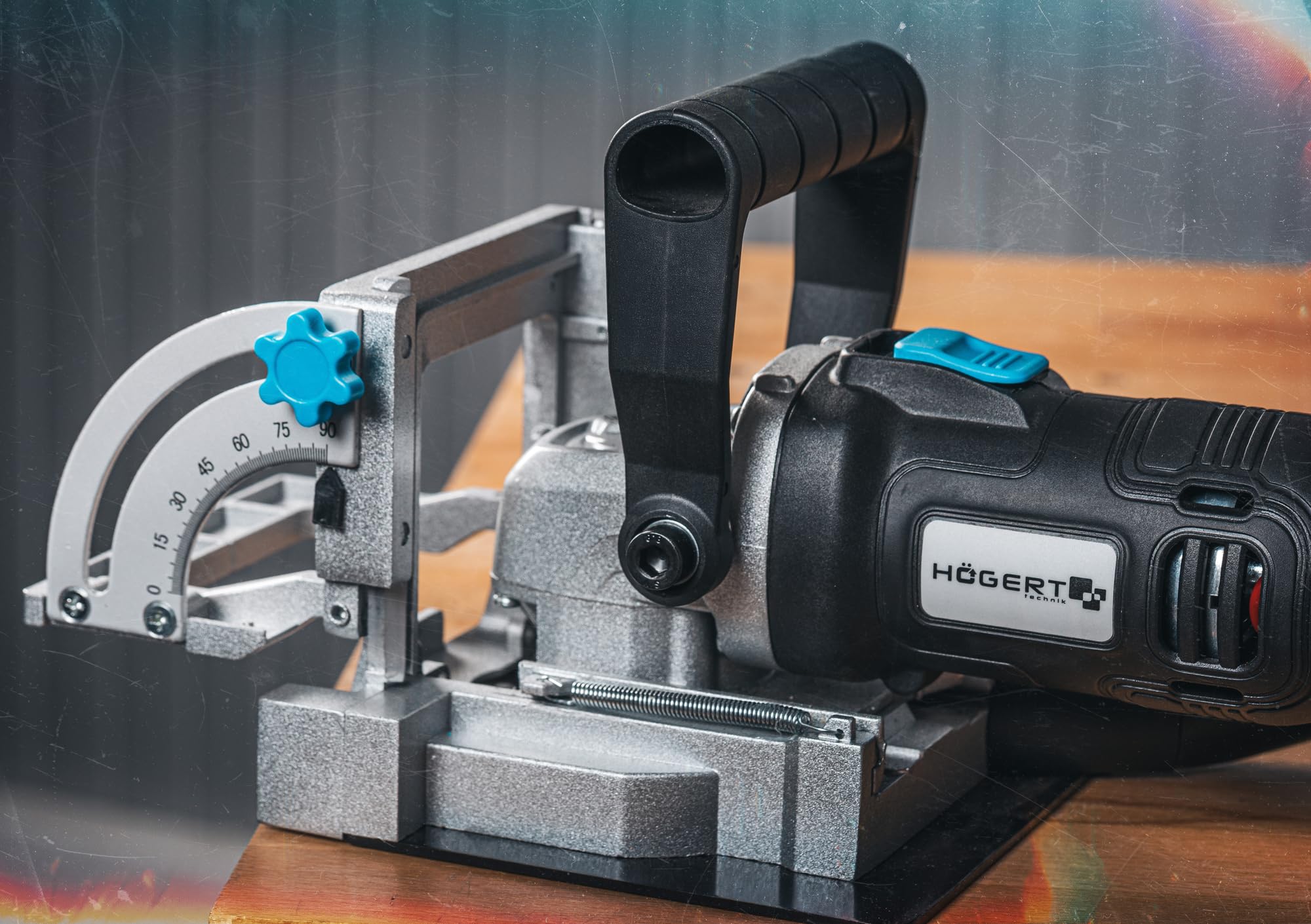 HÖGERT TECHNIK – Fraiseuse à biscuits sans fil 18V OneAccuSystem, assembleuse de lamelles pour bois, fraiseuse de rainures pour assemblages en MDF, 0-11000 tr/min, softgrip, sans batterie