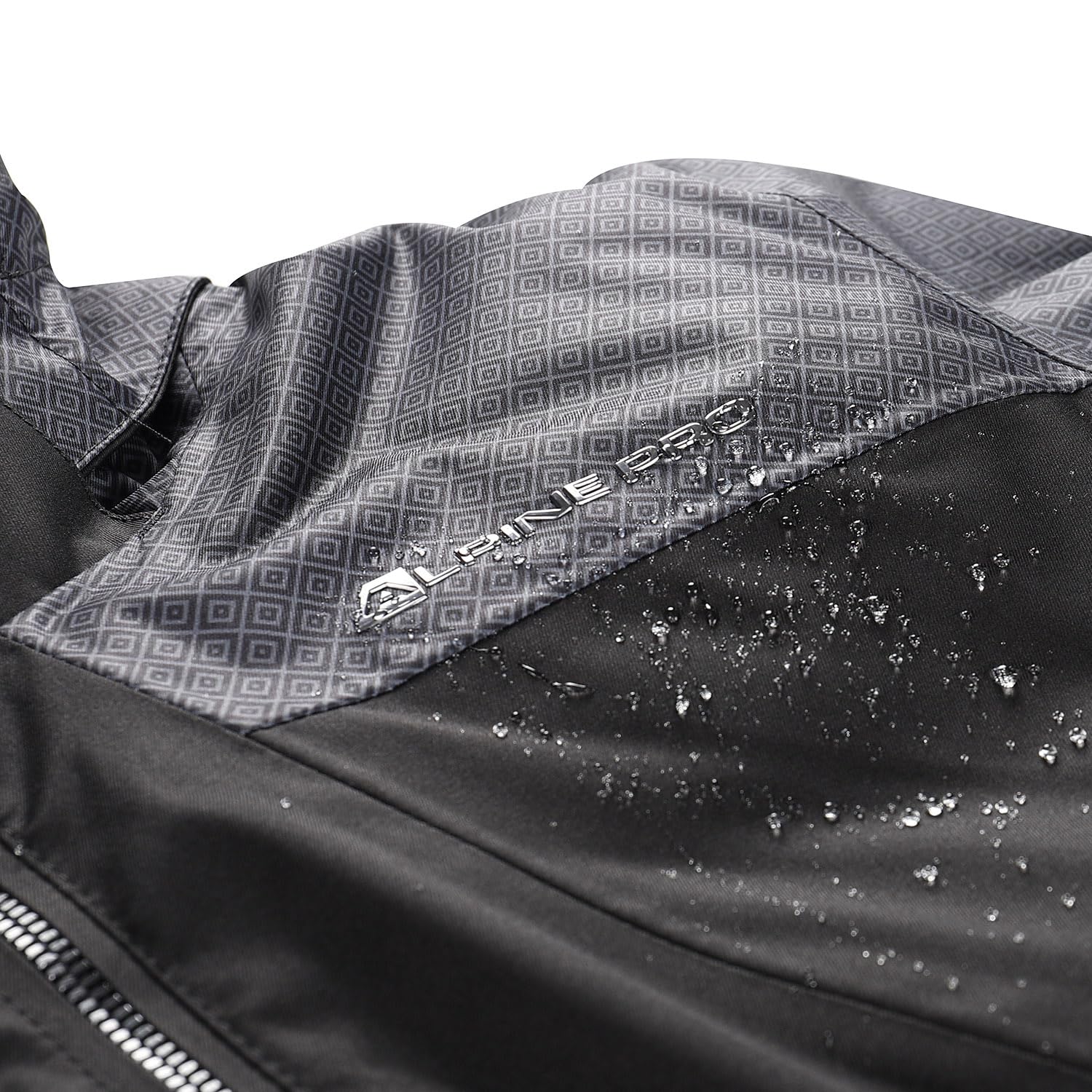 Alpine Pro OLADA - Giacca da sci da donna alla moda con cappuccio, giacca da snowboard elasticizzata con pelliccia, giacca invernale con paraneve e giacca da trekking, giacca da montagna, impermeabile