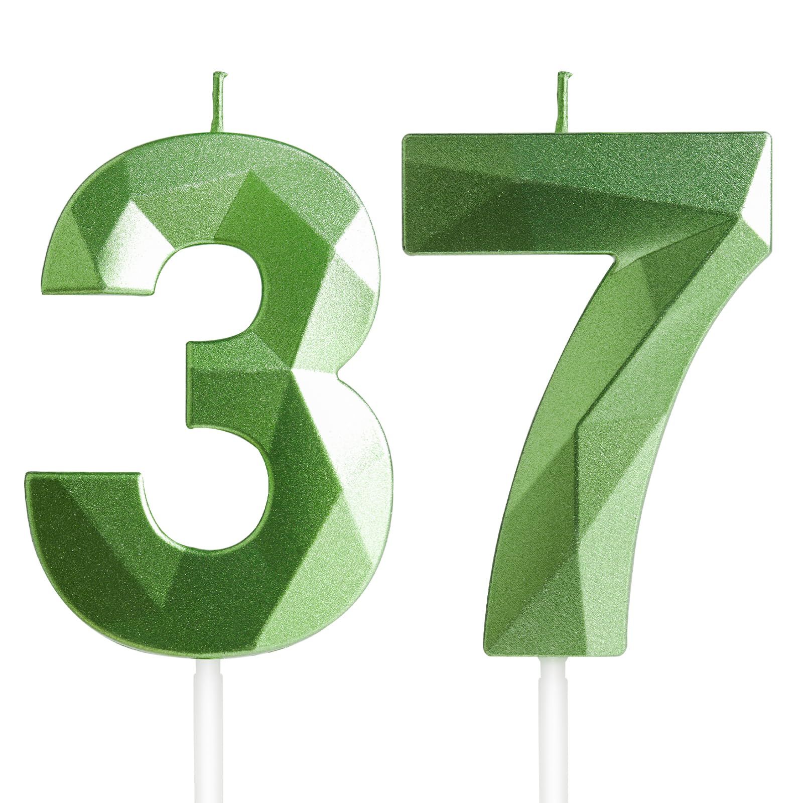 Yiran 50th Birthday Candles, Gold Number 50 Happy Birthday Candles, Cake Topper Decorations for Birthday Party, Wedding Anniversary Celebration Supply — view 134
