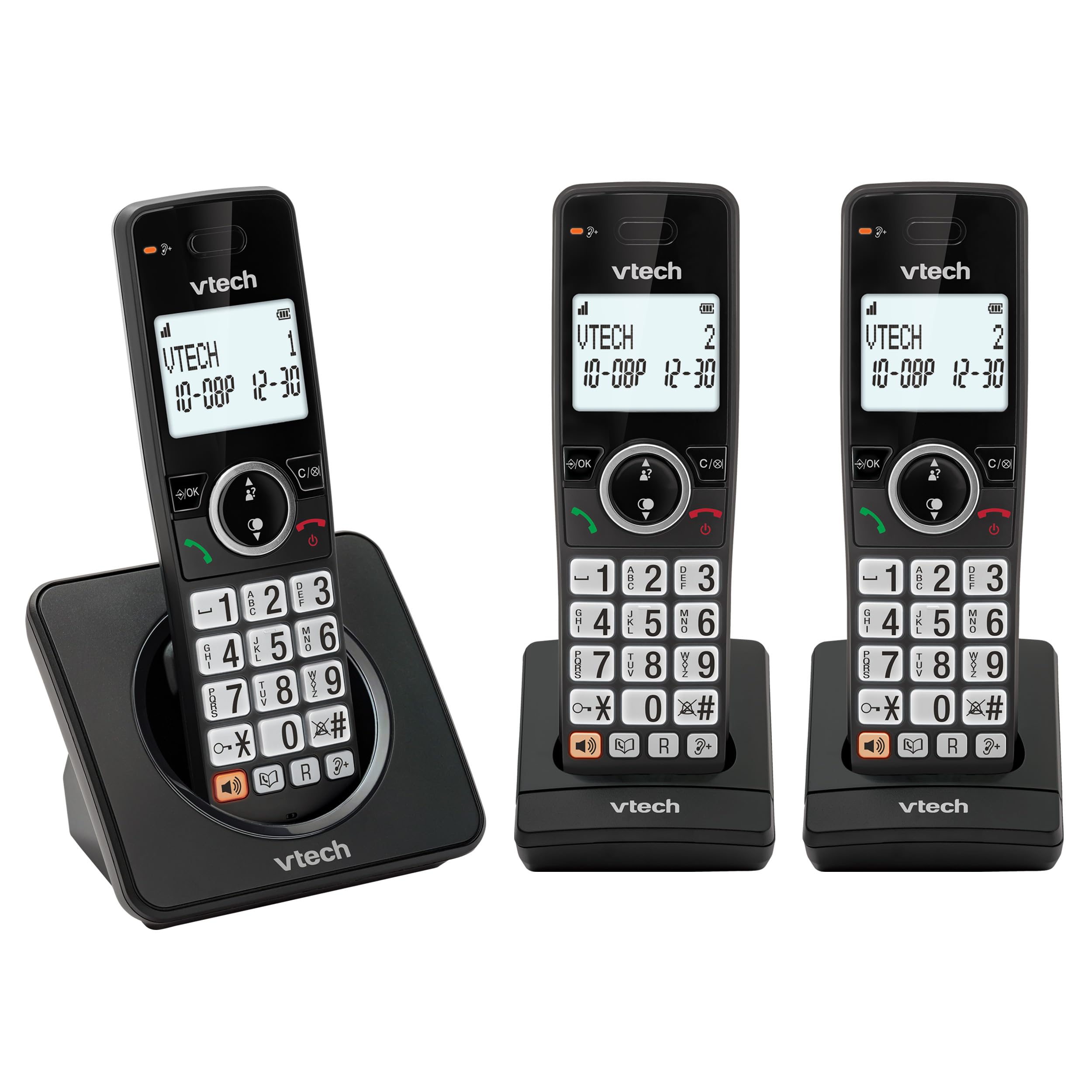 VTech EA5002 DECT Cordless Phone 3-Handset Nuisance Call Blocker Backlit Display