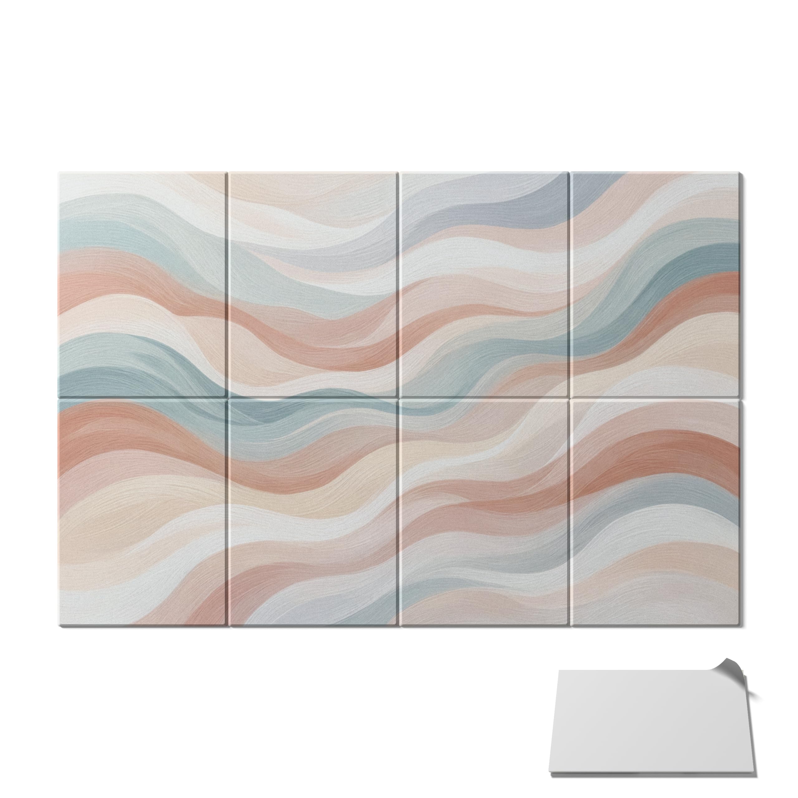 Velantessia Acoustic Wall Art Panels, 8-Pack, 47.2 x 31.5 in, Woven Warmth