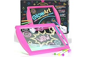 Glow Art Unique Craft Kit for Kids Pink Edition | Light Up...