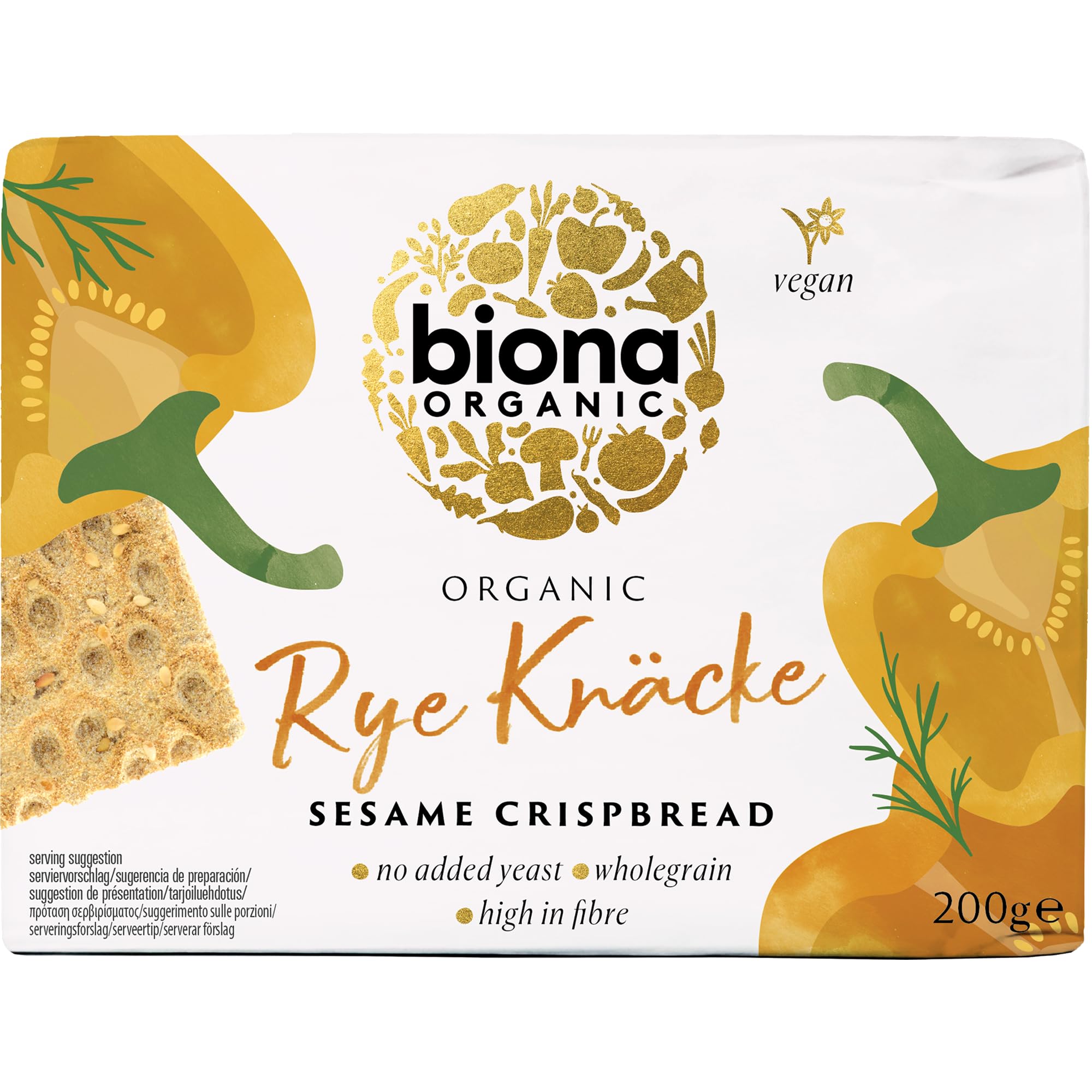 Biona Organic Rye Knäcke Sesame Crispbread