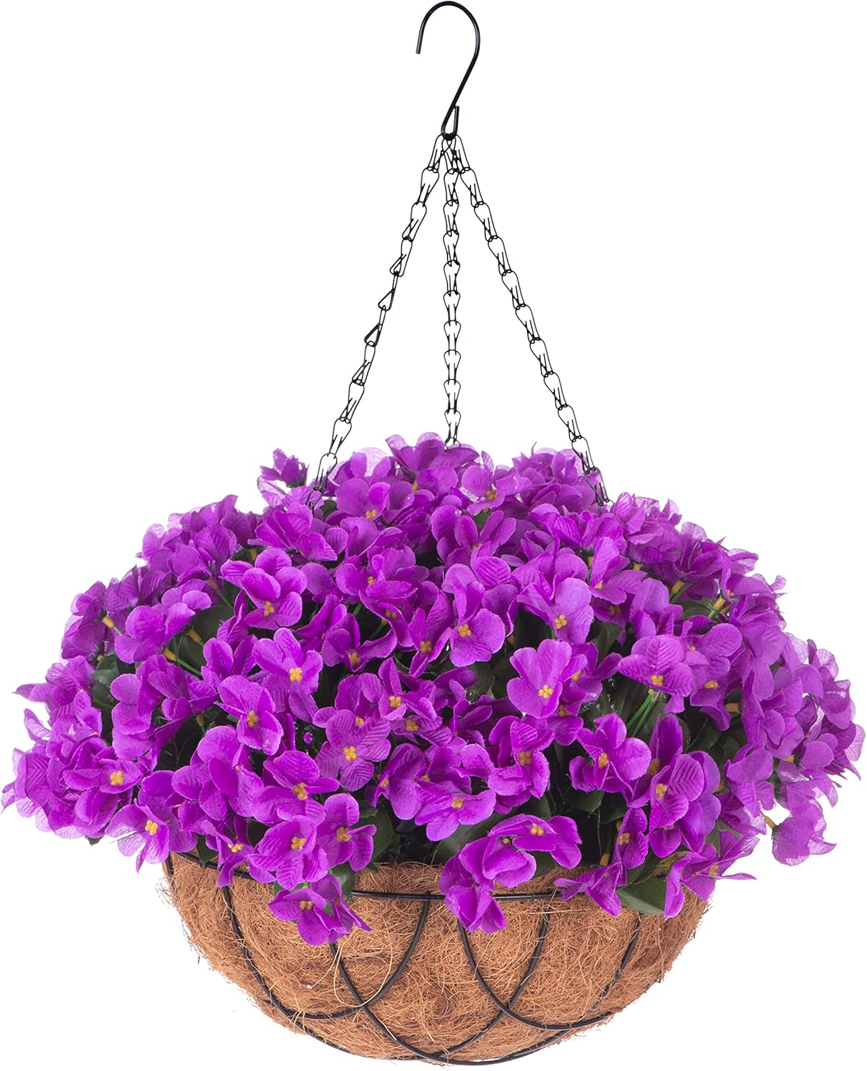 INXUGAO Artificial Flowers with HangingBasket for Outdoor
