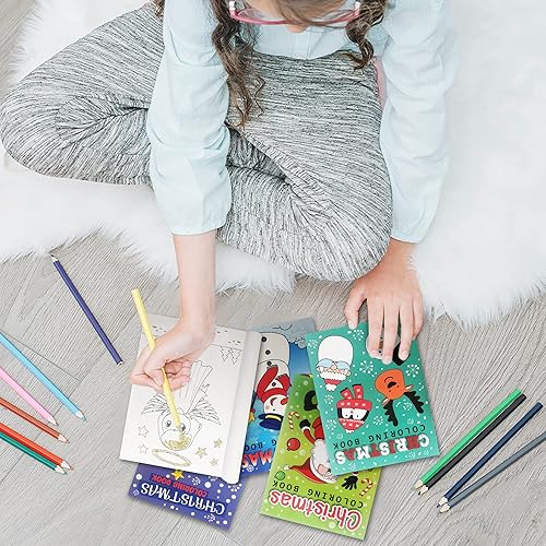 Miniatura 4 de ArtCreativity Libros de Navidad para colorear para niños a granel, paquete de 20, 7 x 5 pulgadas (7.0 x 5.0 in) folletos grandes, premios de