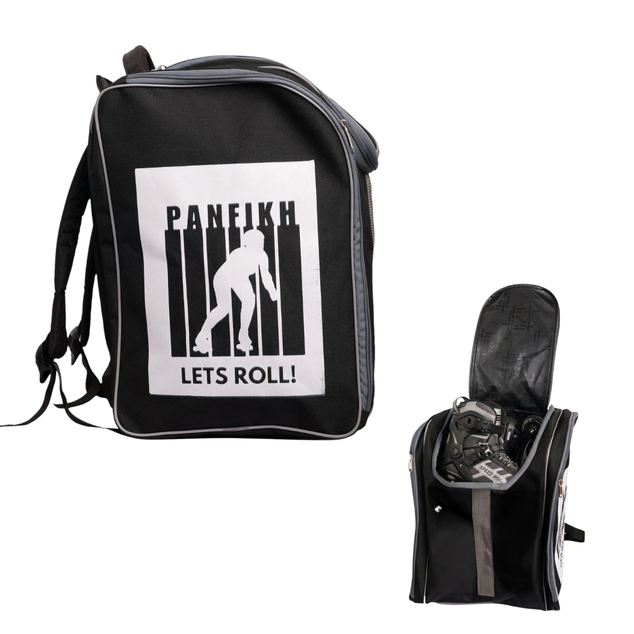PANFIKH Roller Ice Skates Bag - Unisex Quad Acedemy and School Level Skating Bag-picture-30